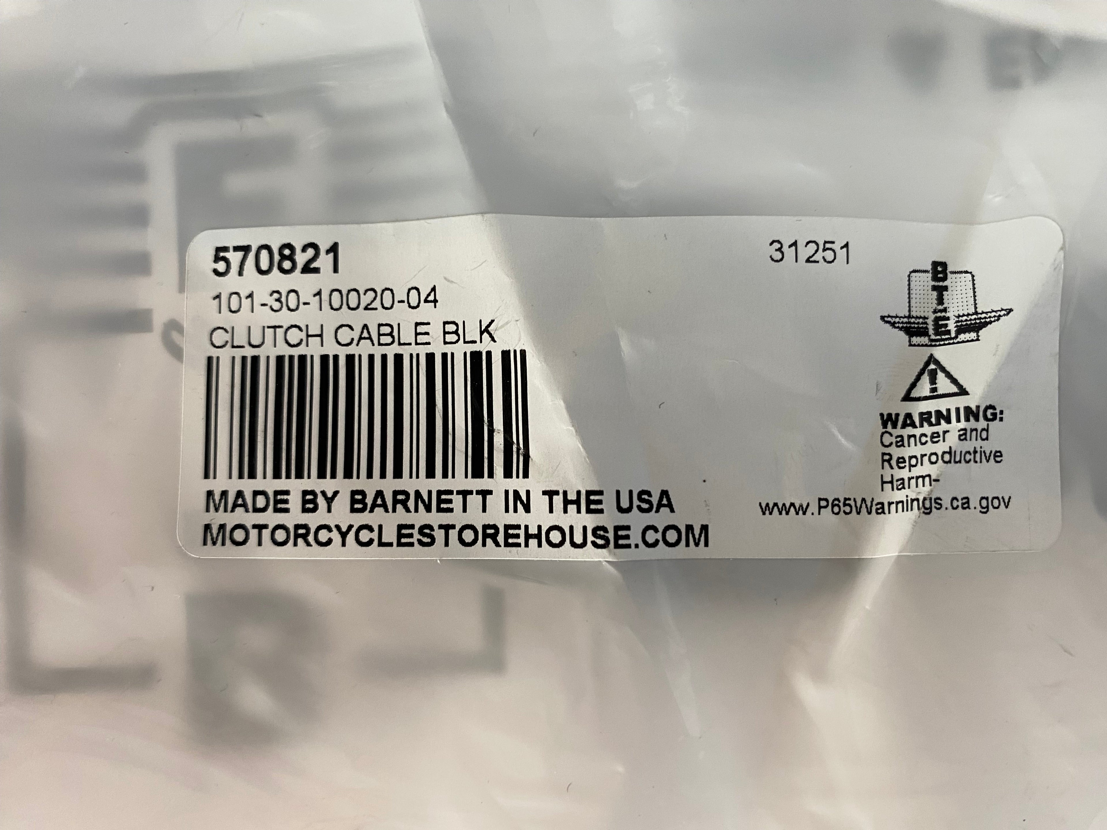Cable d'embrayage Barnett + 4 pouces Harley Davidson REF MCS 570821
