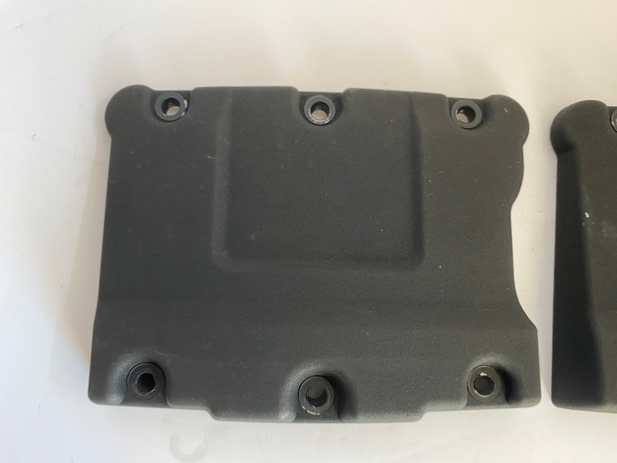 Jeu de 2 caches culbuteurs supérieur noir wrinkle Twin Cam Harley Davidson REF OEM 17620-99