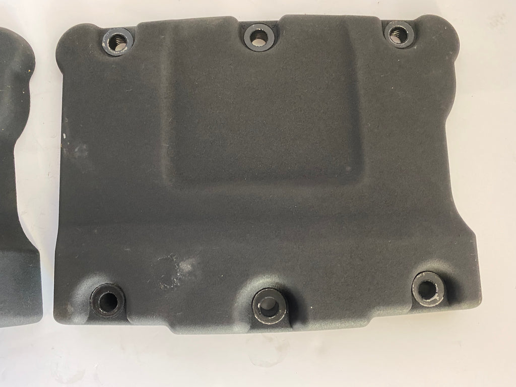 Jeu de 2 caches culbuteurs supérieur noir wrinkle Twin Cam Harley Davidson REF OEM 17620-99