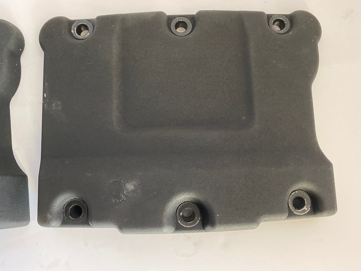 Jeu de 2 caches culbuteurs supérieur noir wrinkle Twin Cam Harley Davidson REF OEM 17620-99