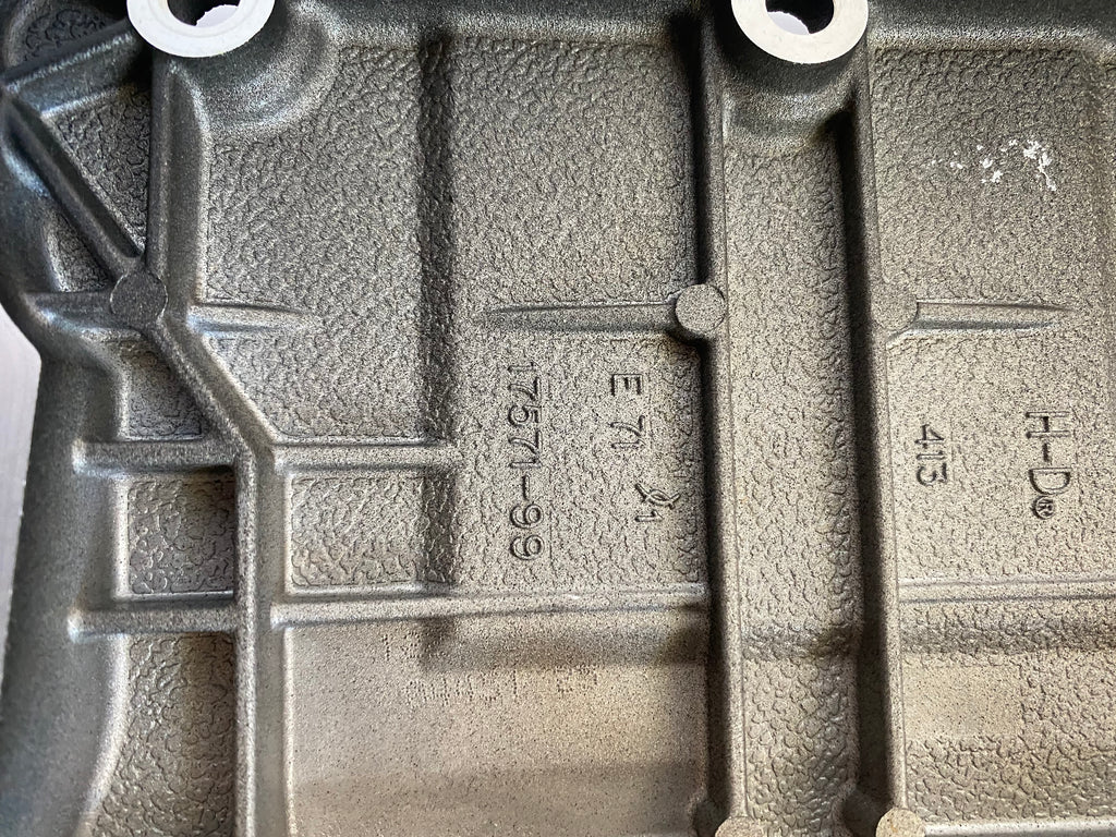 Jeu de 2 caches culbuteurs supérieur noir wrinkle Twin Cam Harley Davidson REF OEM 17620-99