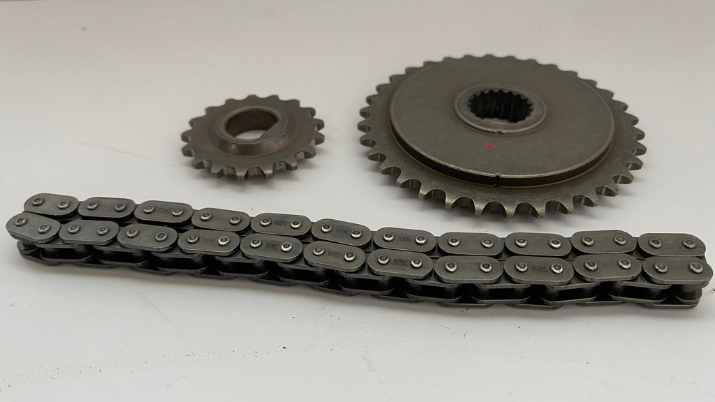 Kit pignons + chaine de distribution externe Harley Davidson REF OEM 25673-06, 25728-06 et 25675-06