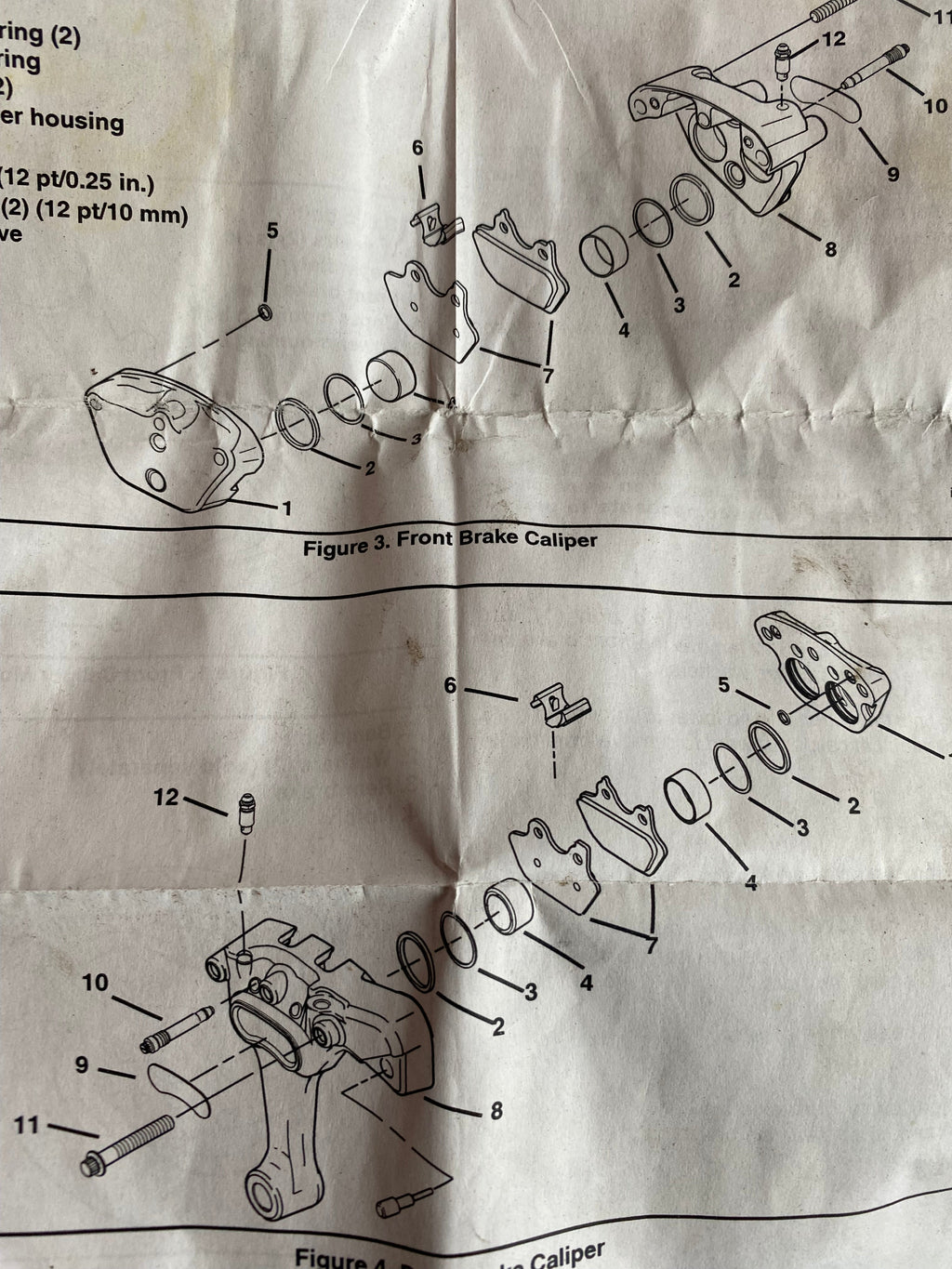 Kit de réparation étrier de frein Harley Davidson REF OEM 44313-01