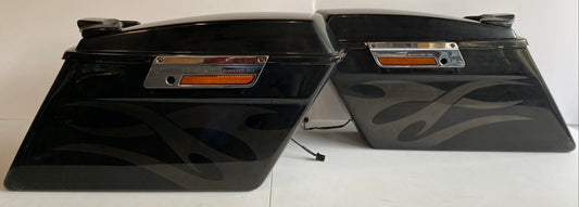 Jeu de sacoches rigides noir Touring Harley Davidson OEM 90752-93 & 90753-93