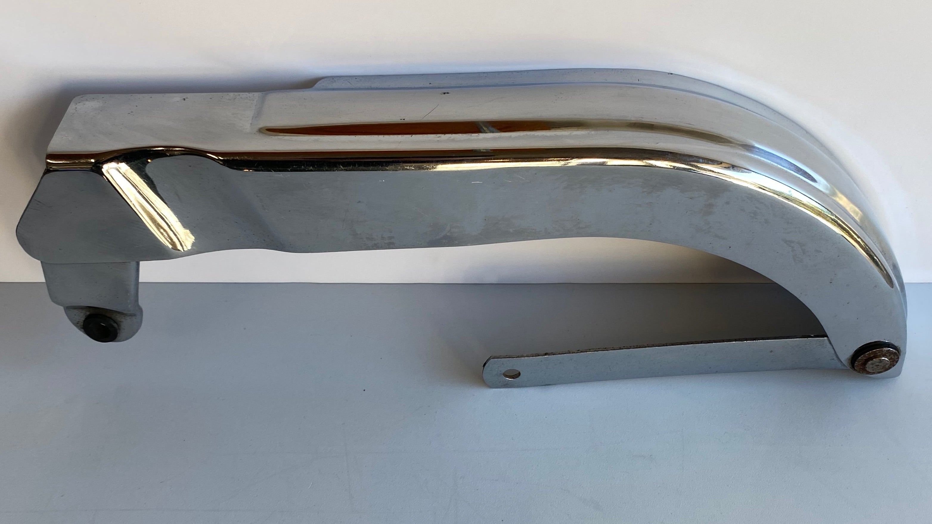 Pare courroie supérieur chromé Shovelhead Harley Davidson REF OEM 60380-79