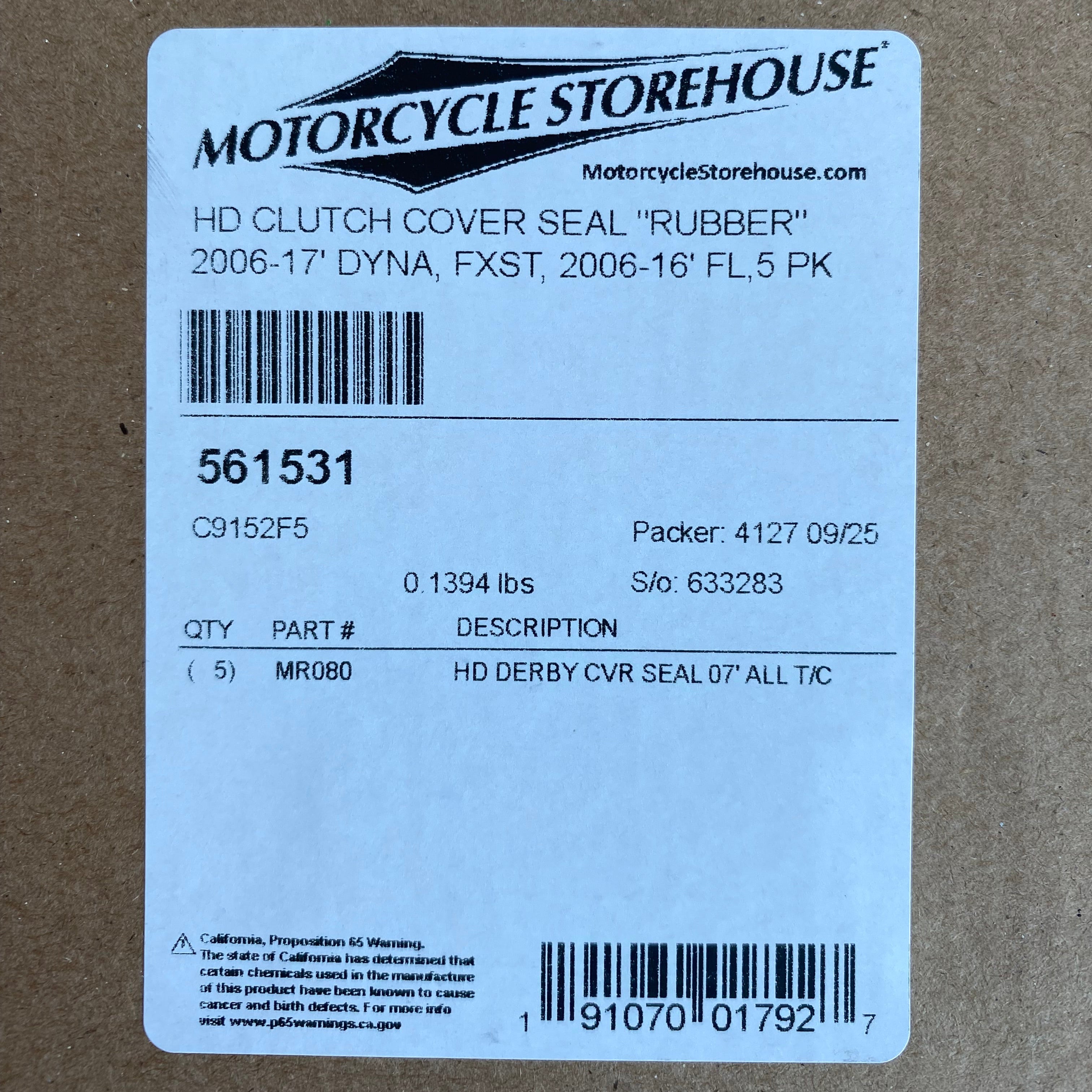 Joint derby cover primaire COMETIC Harley Davidson REF OEM 17369-06