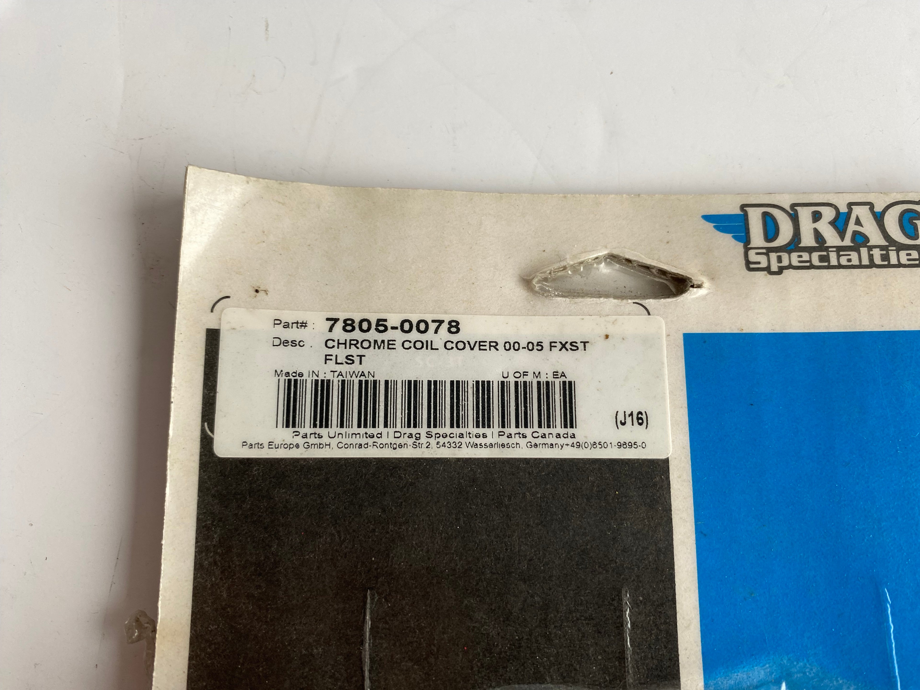 Cache bobine allumage chromé Softail Harley Davidson REF OEM 31606-00
