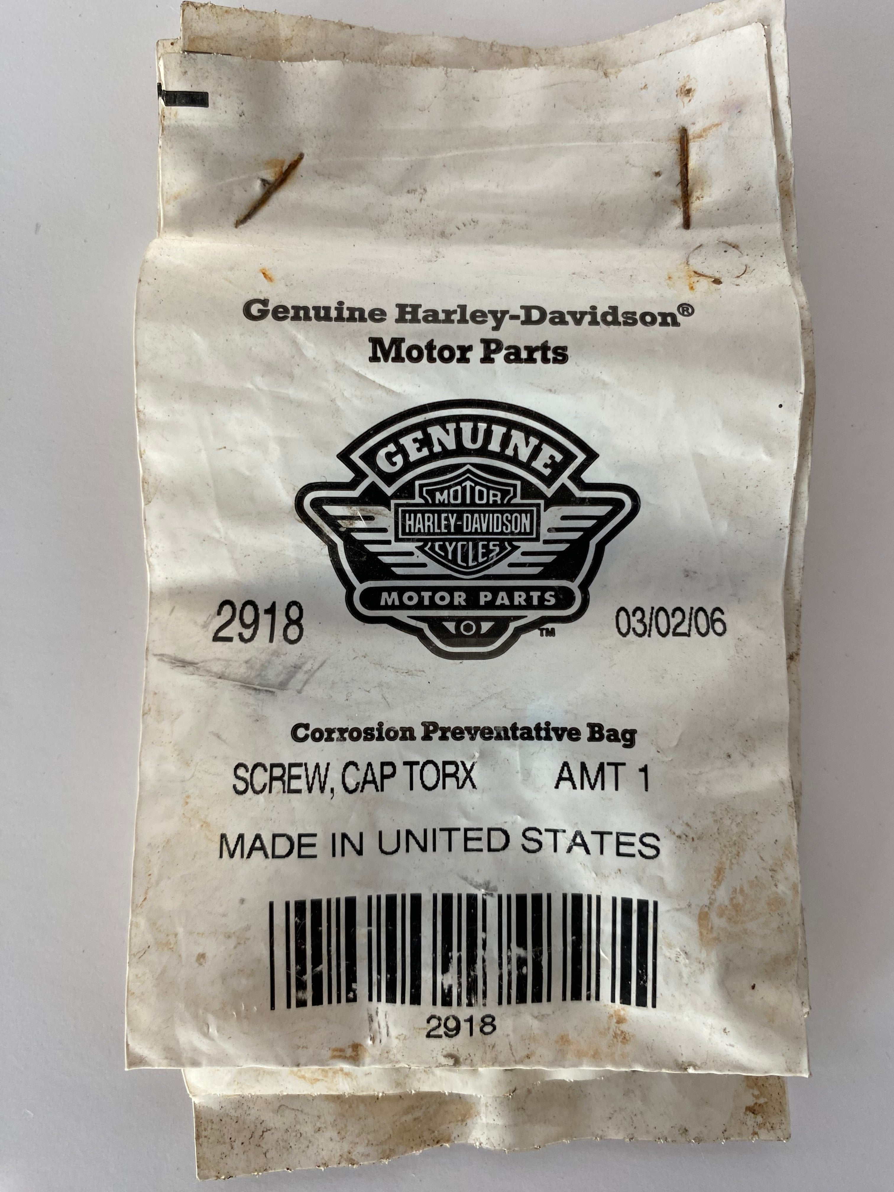 Vis 10-24 X 1-1/4 stator Harley Davidson REF OEM 2918