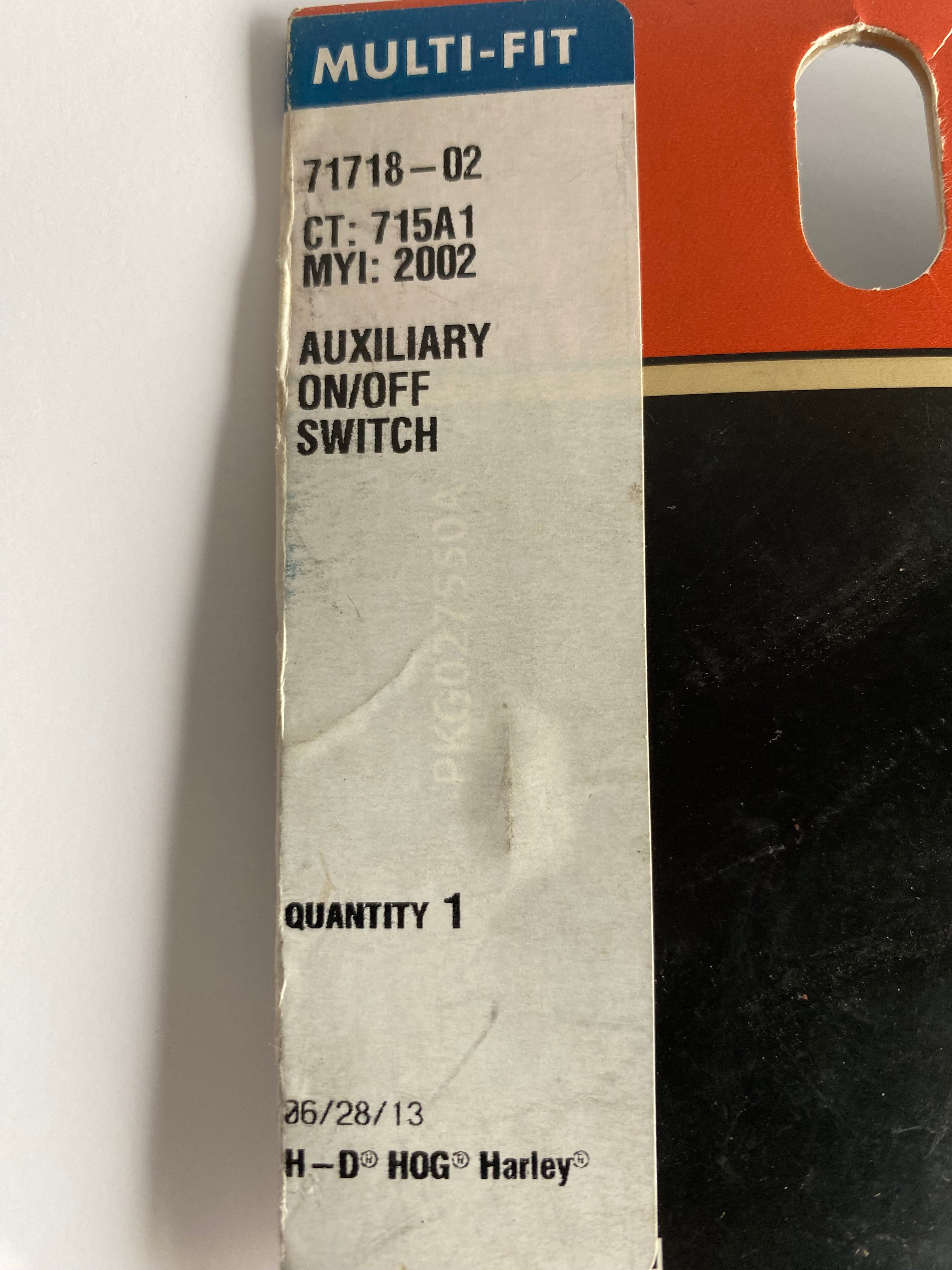 Button for Harley Davidson auxiliary box REF OEM 71718-02