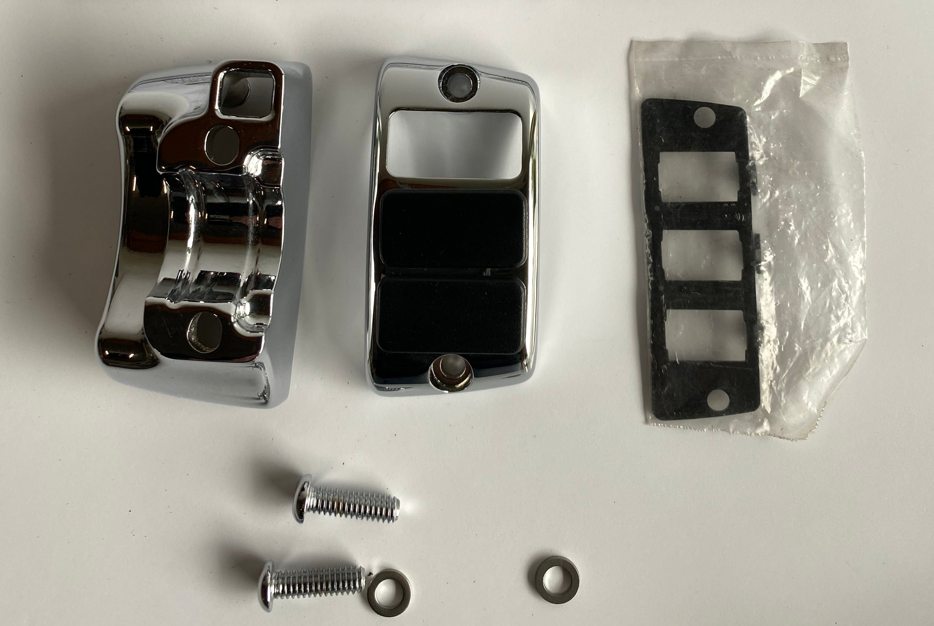 Harley Davidson Right Side Chrome Auxiliary Button Box REF 70255-02B