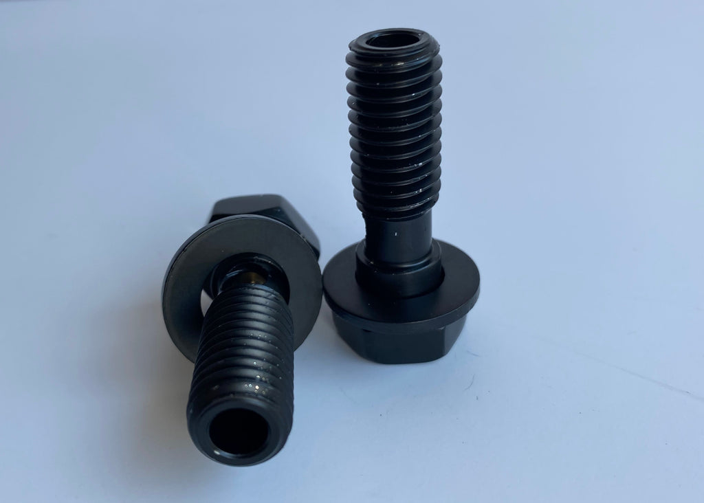 Jeu de 2 vis reniflards d'huile culasses noir hexagonale 1/2-13 x 1-1/2" Harley Davidson