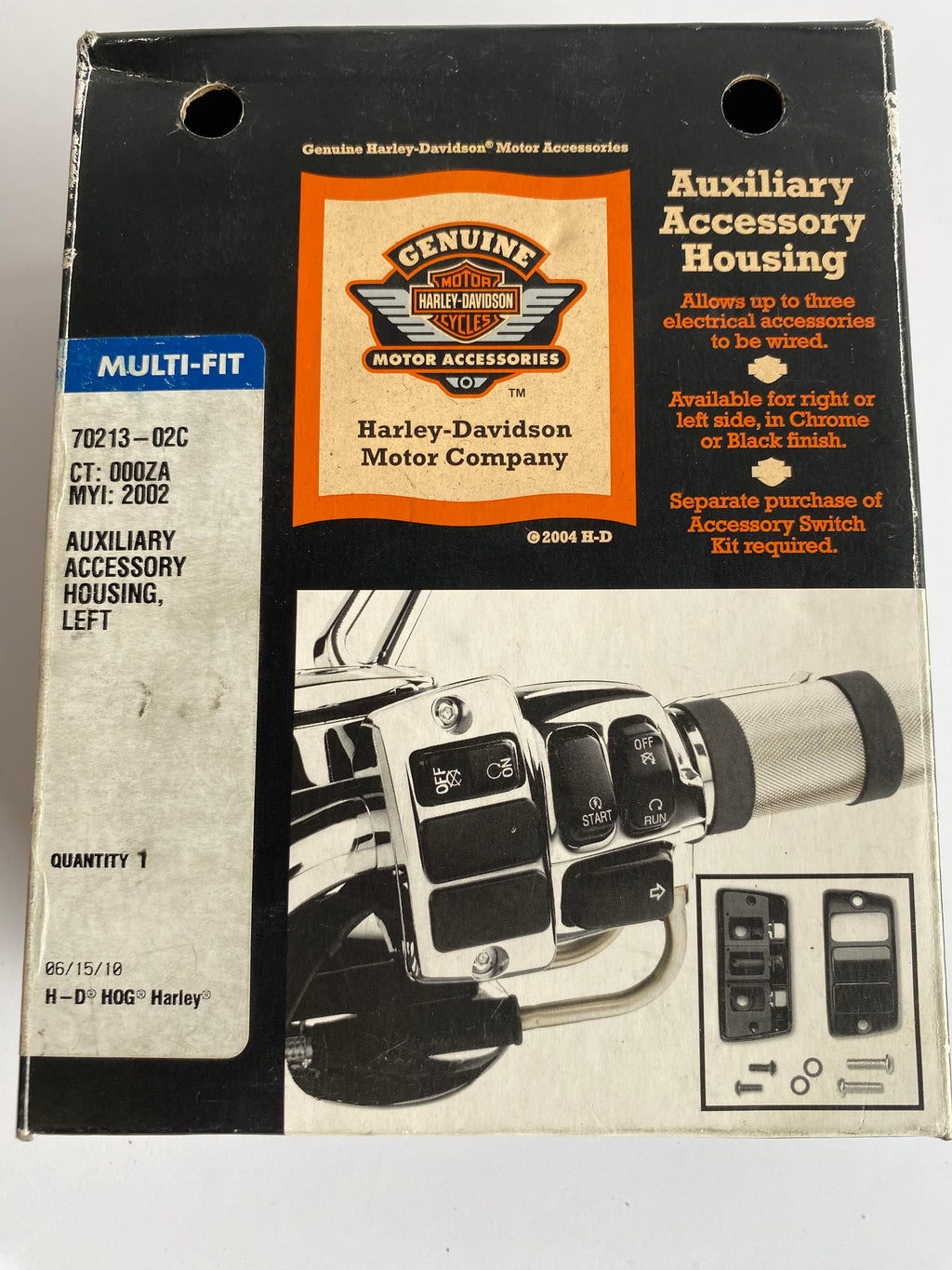 Harley Davidson linke Chrom-Zusatztastenbox REF 70213-02C