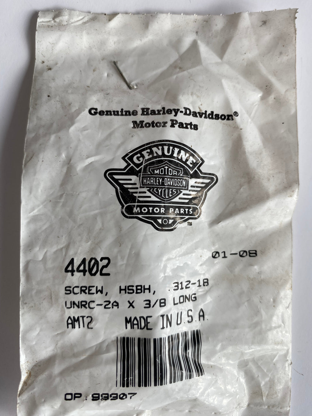 Vis 5/16-18 X 3/8 inox Harley Davidson REF OEM 4402