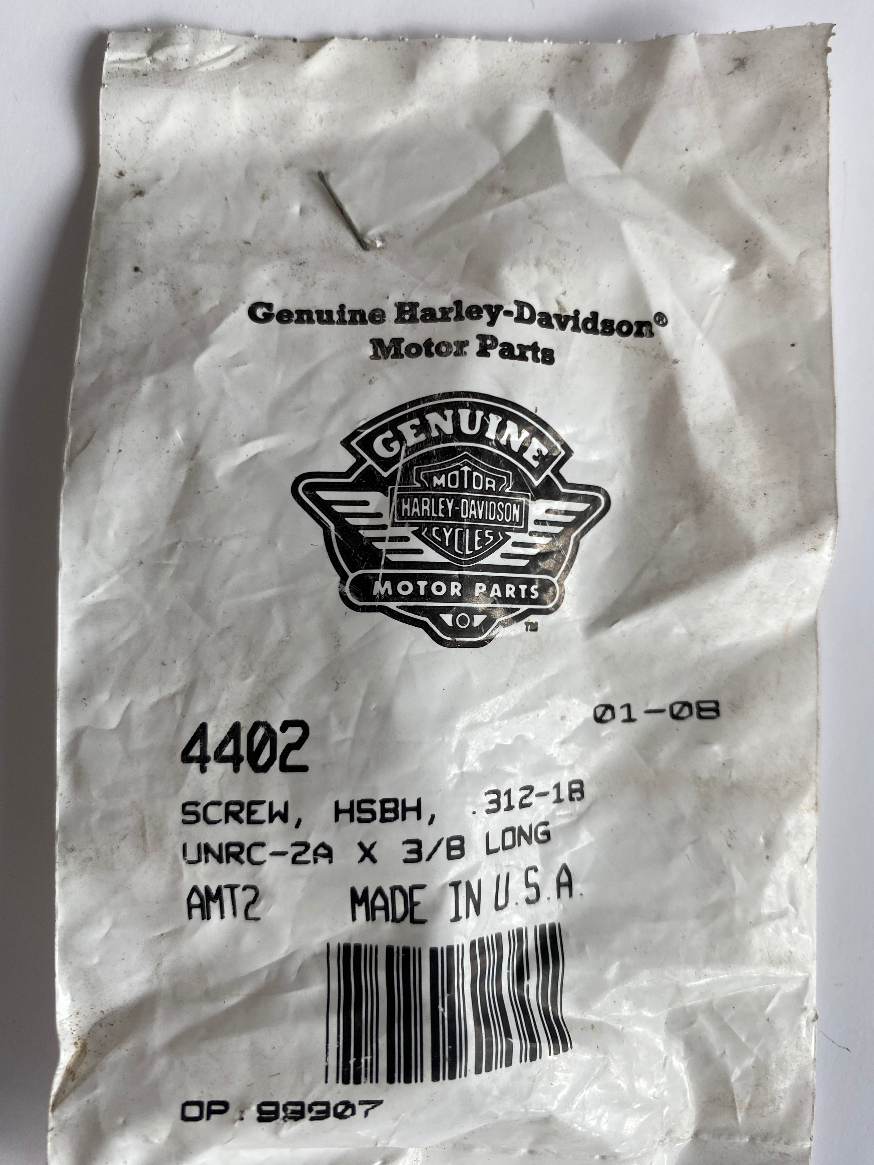 Vis 5/16-18 X 3/8 inox Harley Davidson REF OEM 4402