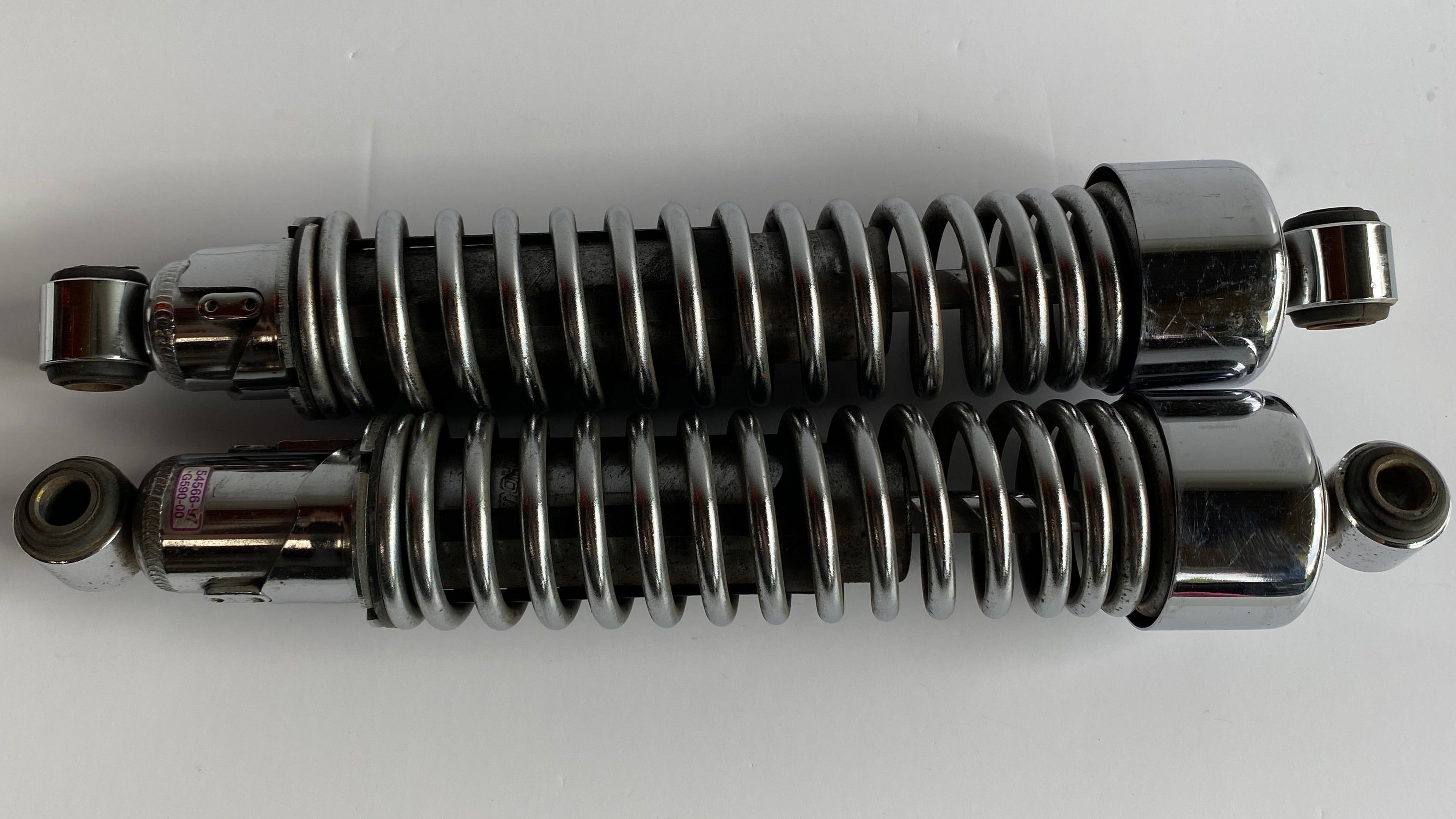 Jeu d'amortisseurs chromés Sportster Harley Davidson REF OEM 54566-97