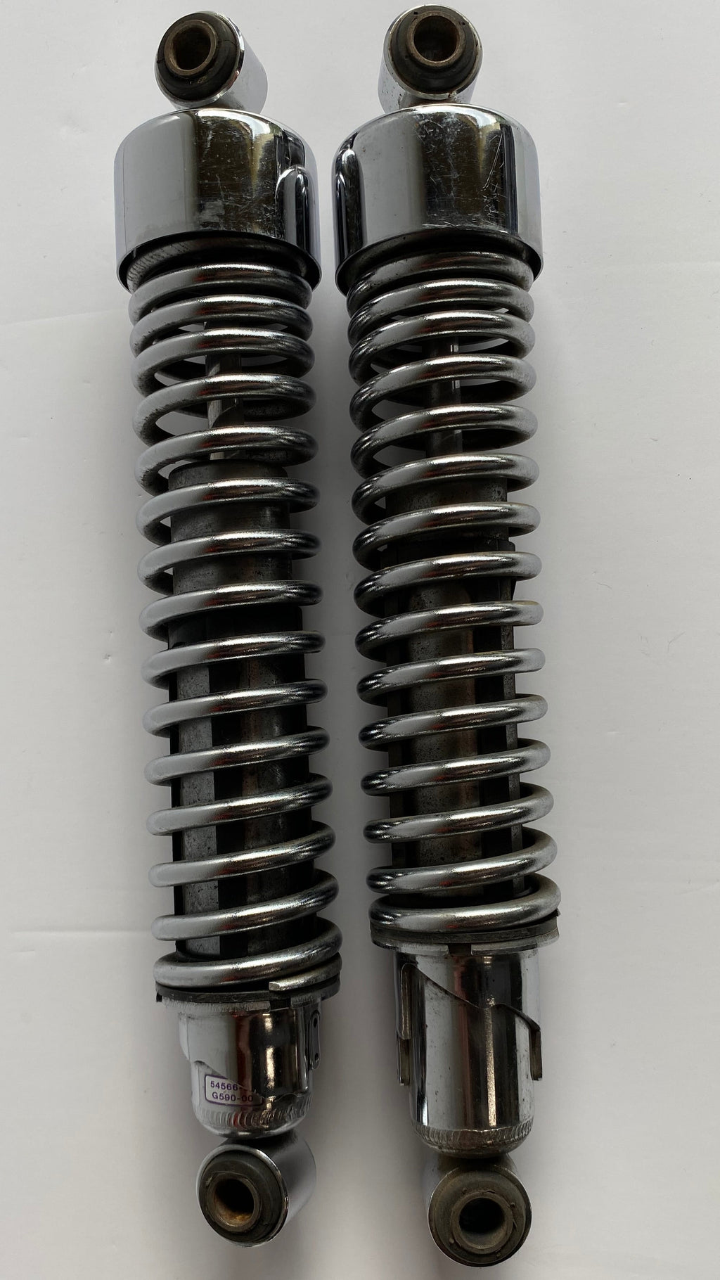 Jeu d'amortisseurs chromés Sportster Harley Davidson REF OEM 54566-97