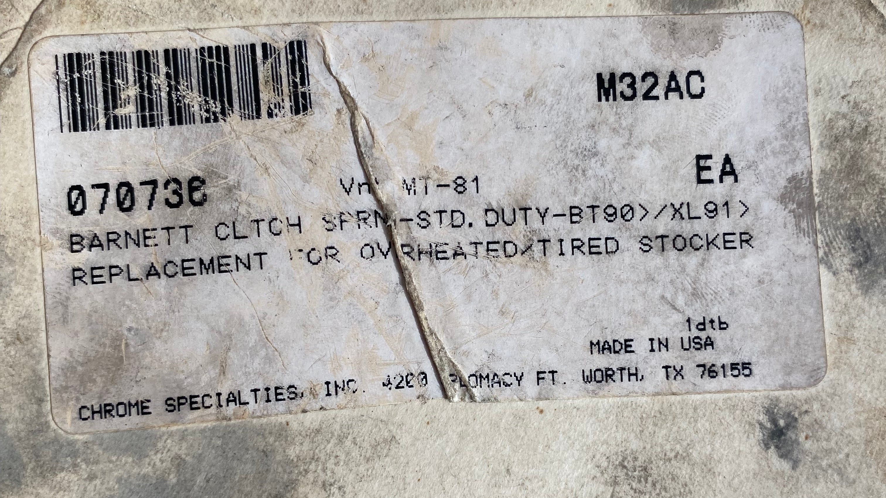 Ressort d'embrayage Barnett standard duty Harley Davidson REF MCS 937721