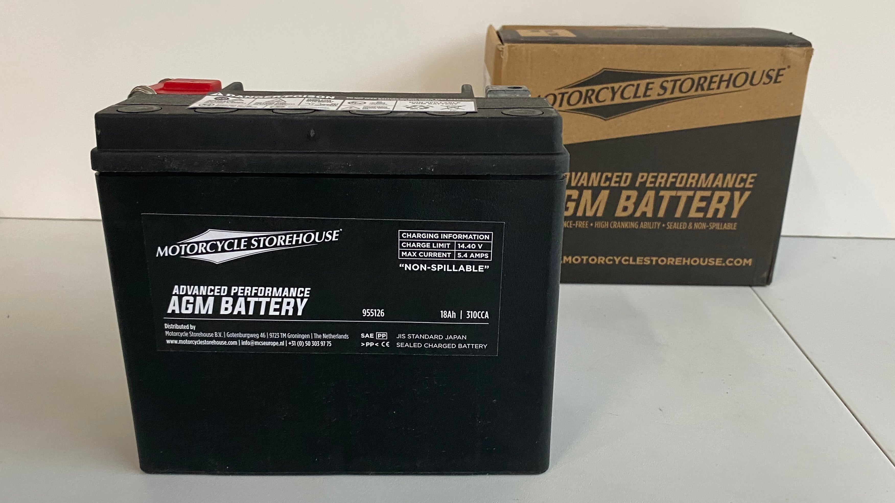 Batterie AGM Harley Davidson 12v, 18ah, 310cca REF MCS 955126