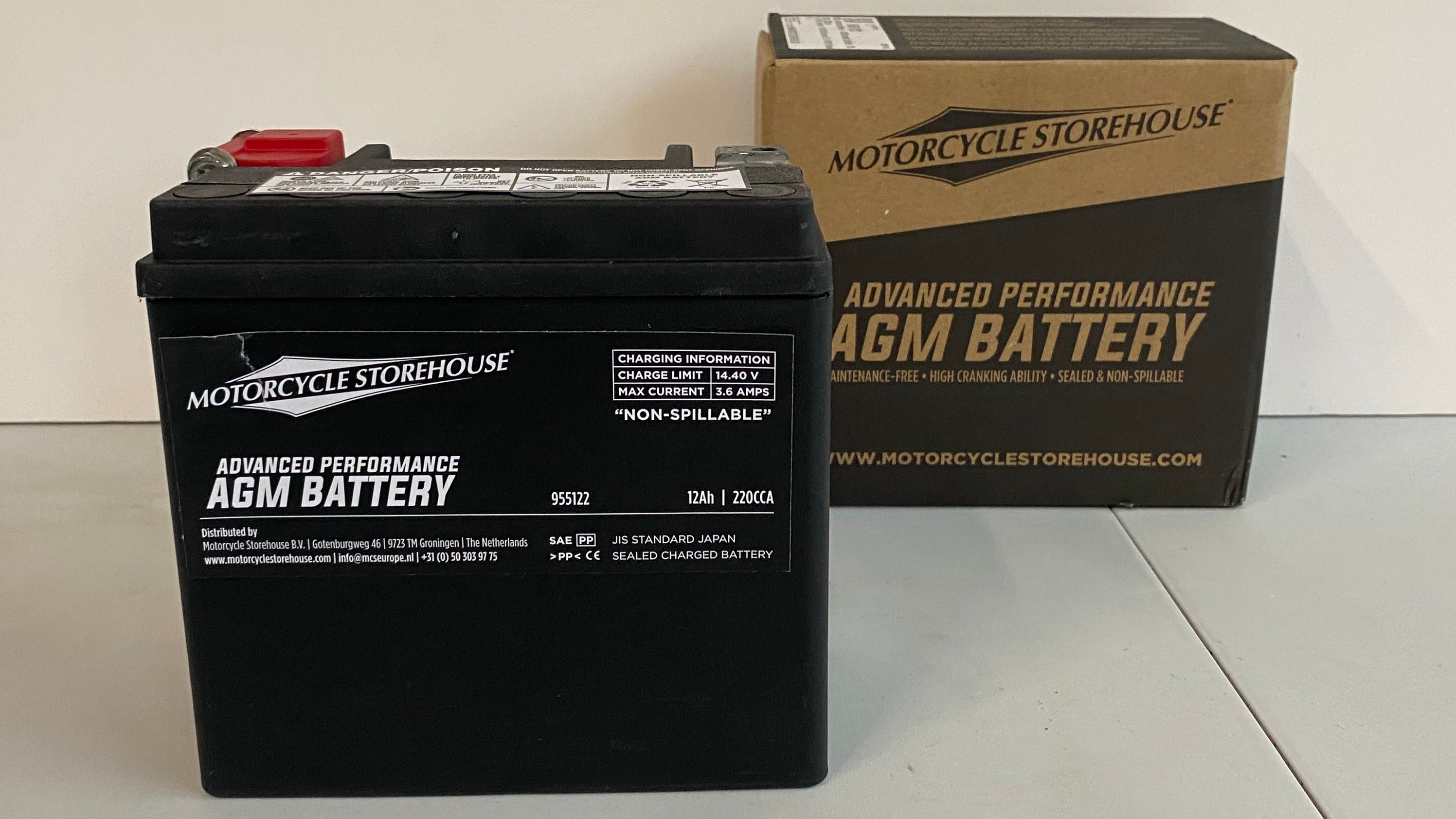 Batterie AGM Harley Davidson 12v, 12Ah, 220cca REF MCS 955122