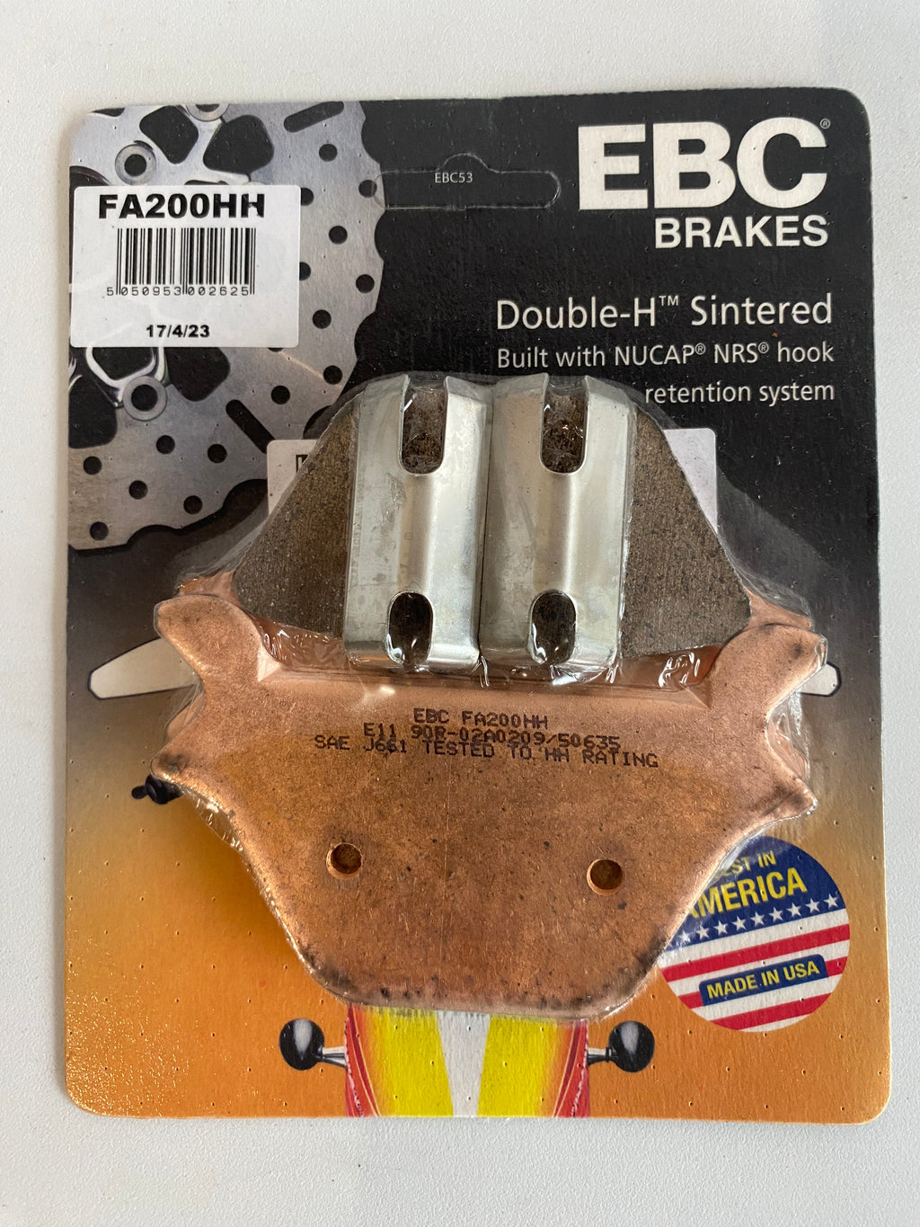 Jeu de plaquettes de frein arrière EBC Harley Davidson REF MCS 915452