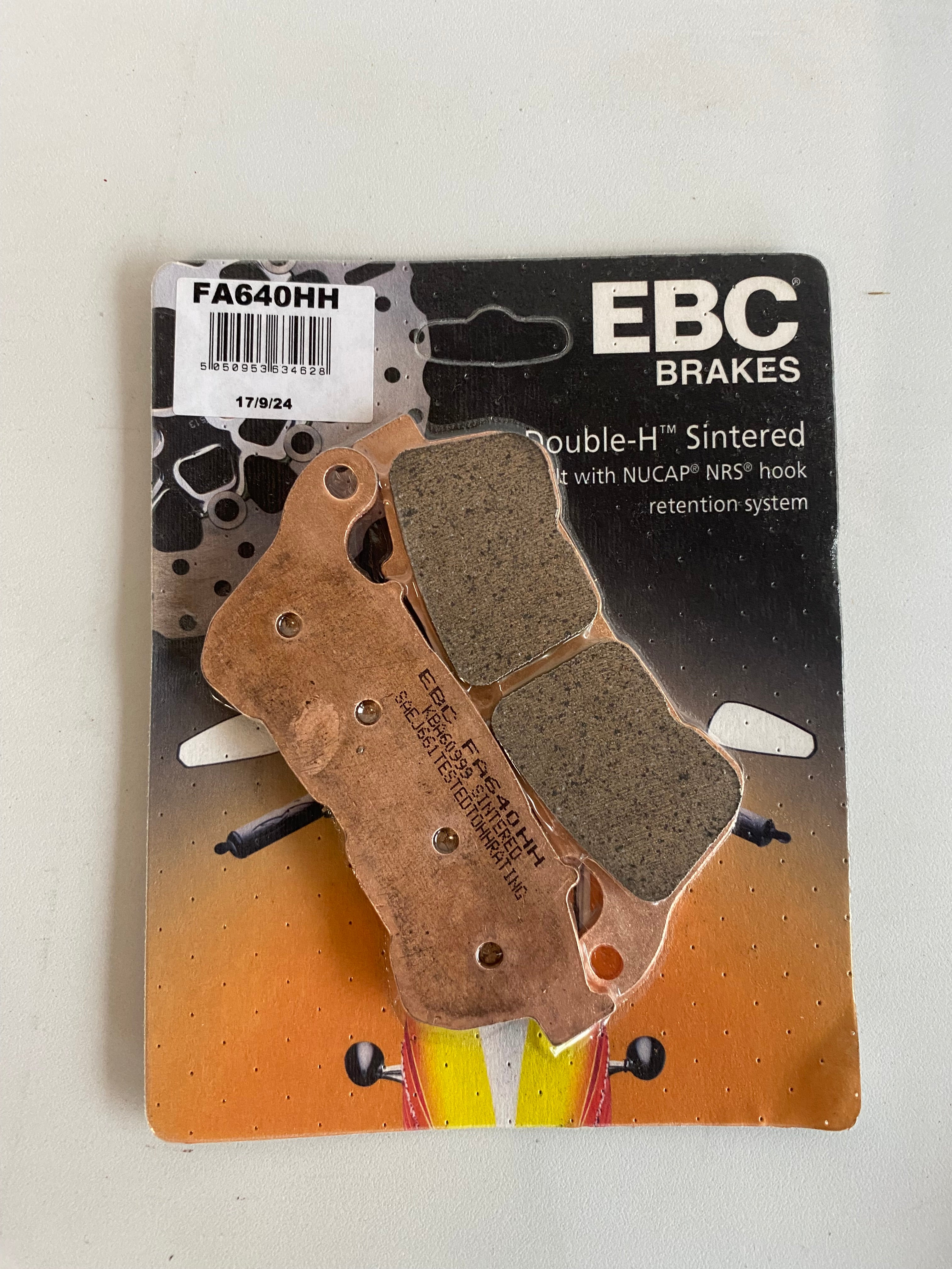 Jeu de plaquettes de frein avant EBC Sportster Harley Davidson REF MCS 915015