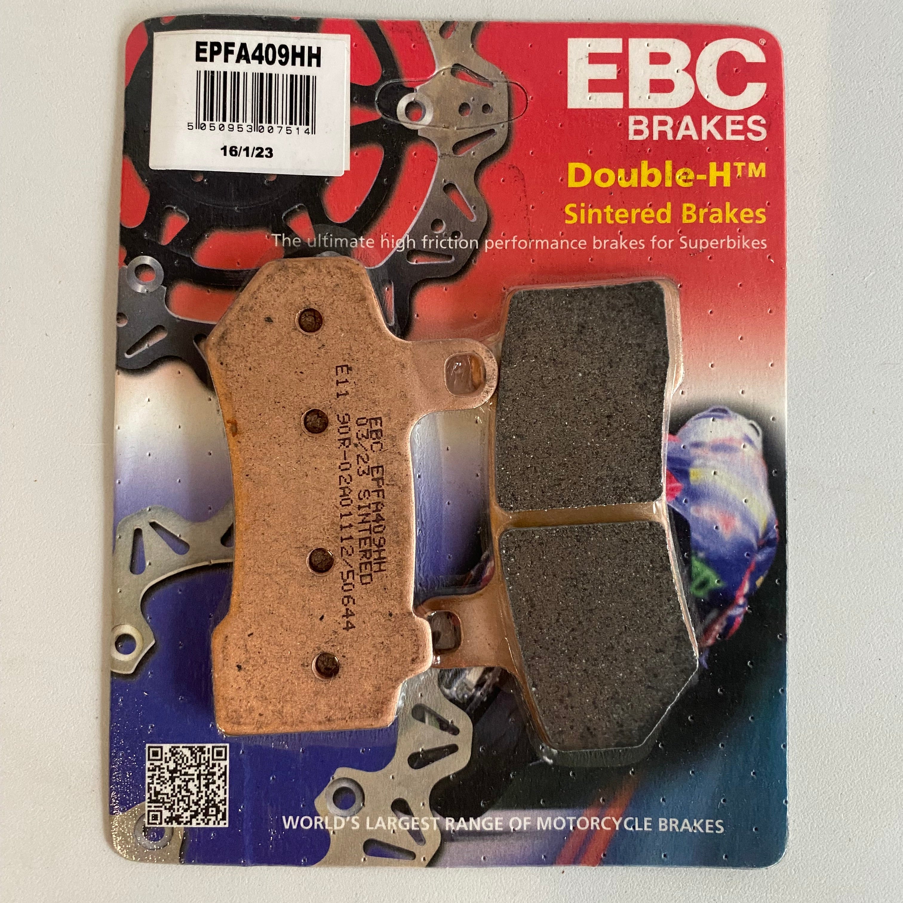 Jeu de plaquettes de frein EBC Touring Harley Davidson REF MCS 915483