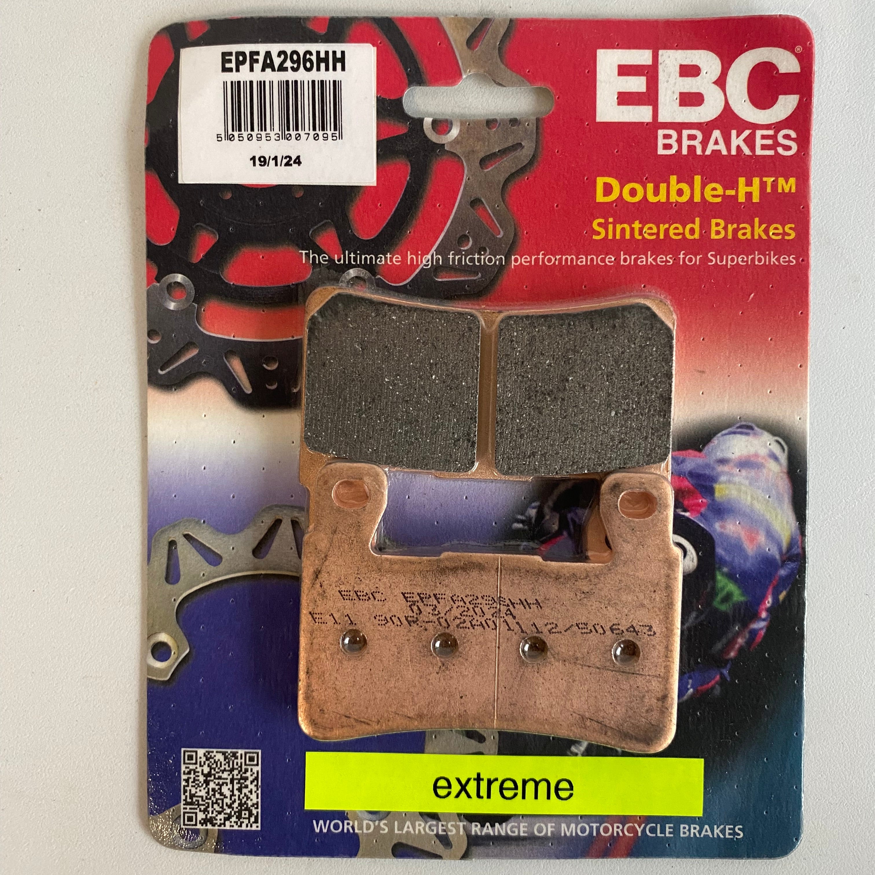 Jeu de plaquettes de frein avant EBC double-H Harley Davidson REF MCS 915467