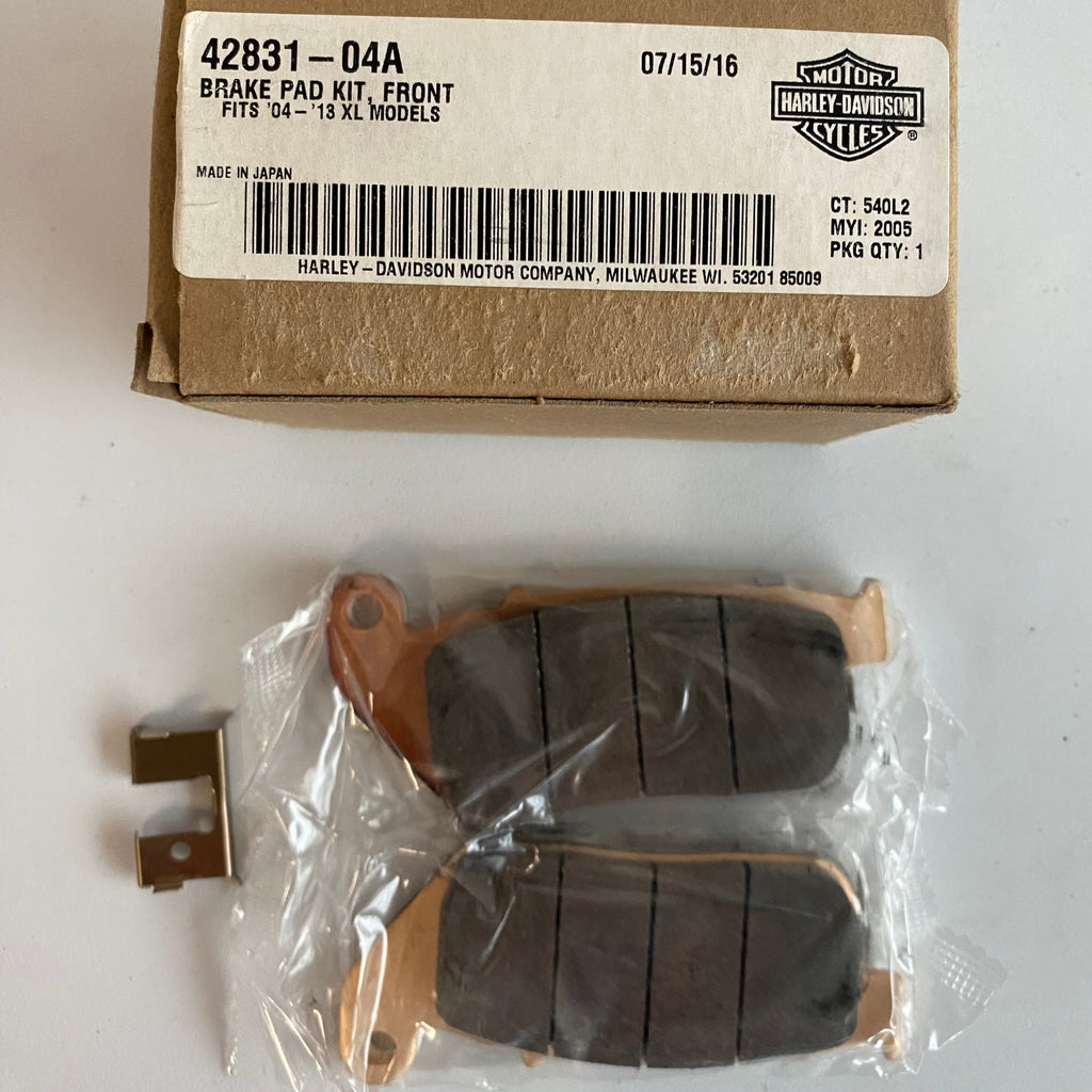 Jeu de plaquettes de frein avant Sportster Harley Davidson REF OEM 42831-04A