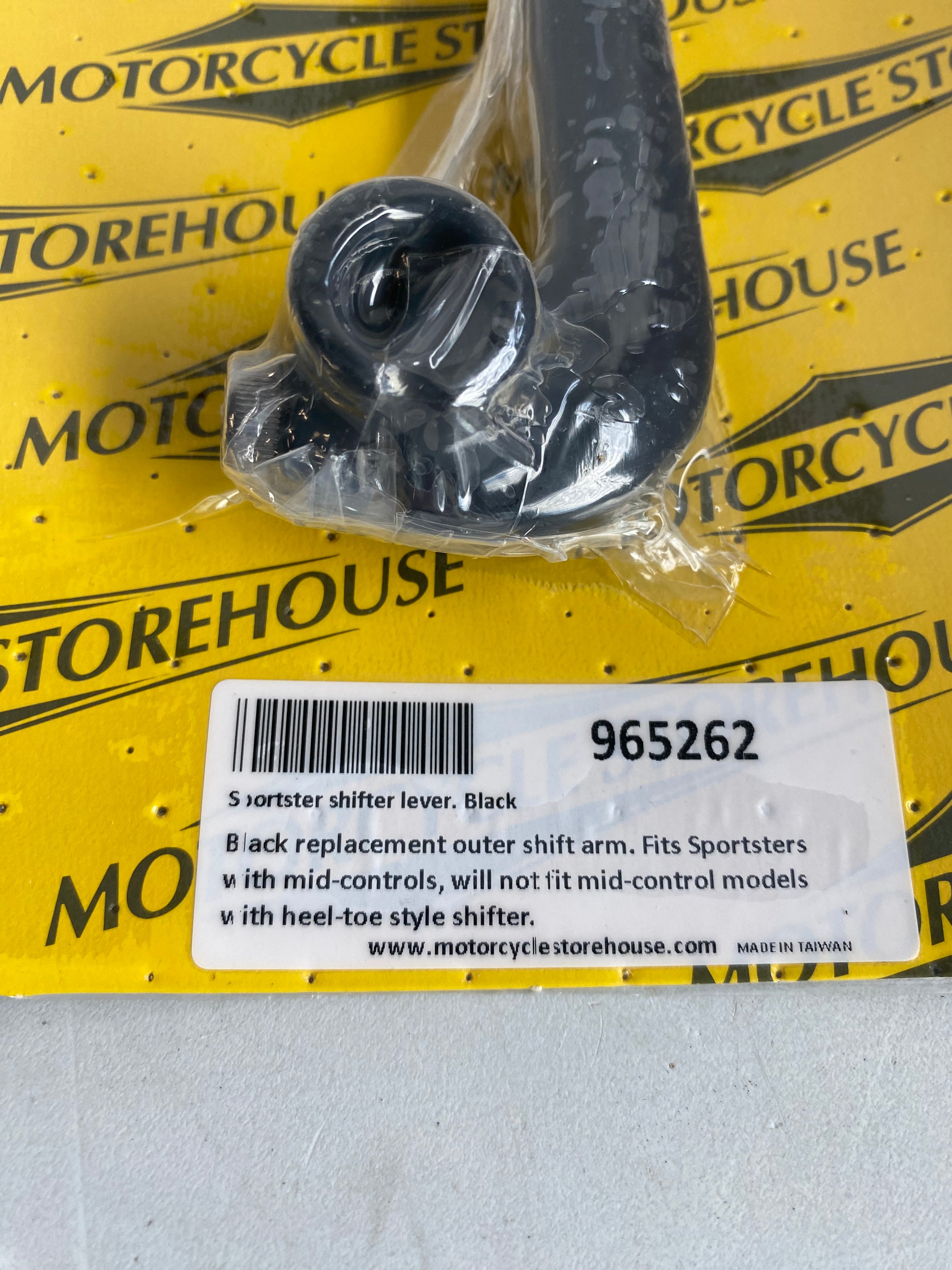 Sélecteur de vitesses noir Sportster commandes médianes Harley Davidson REF MCS 965262