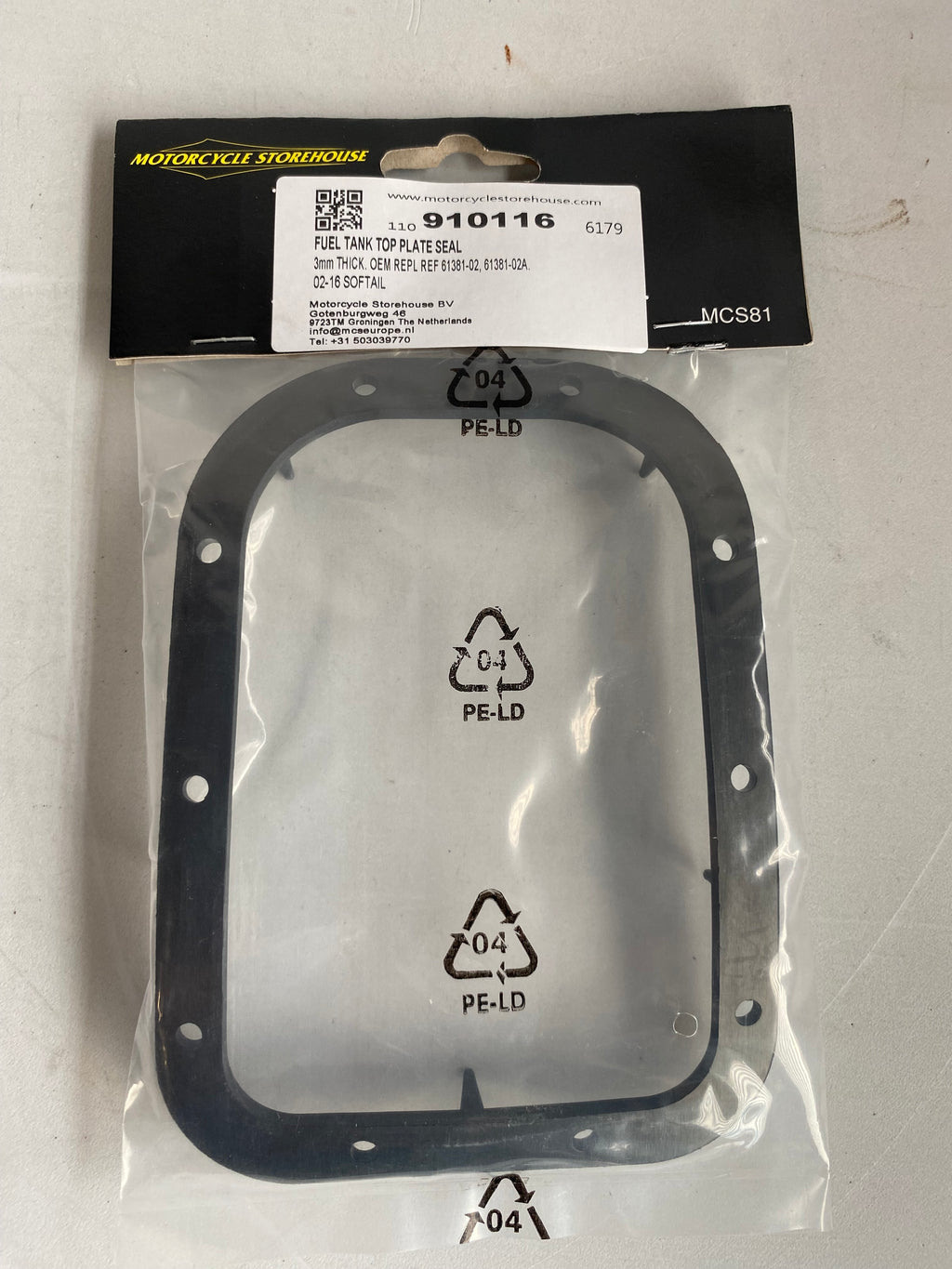 Fuel Tank Access Panel Gasket Softail Harley Davidson REF MCS 910116