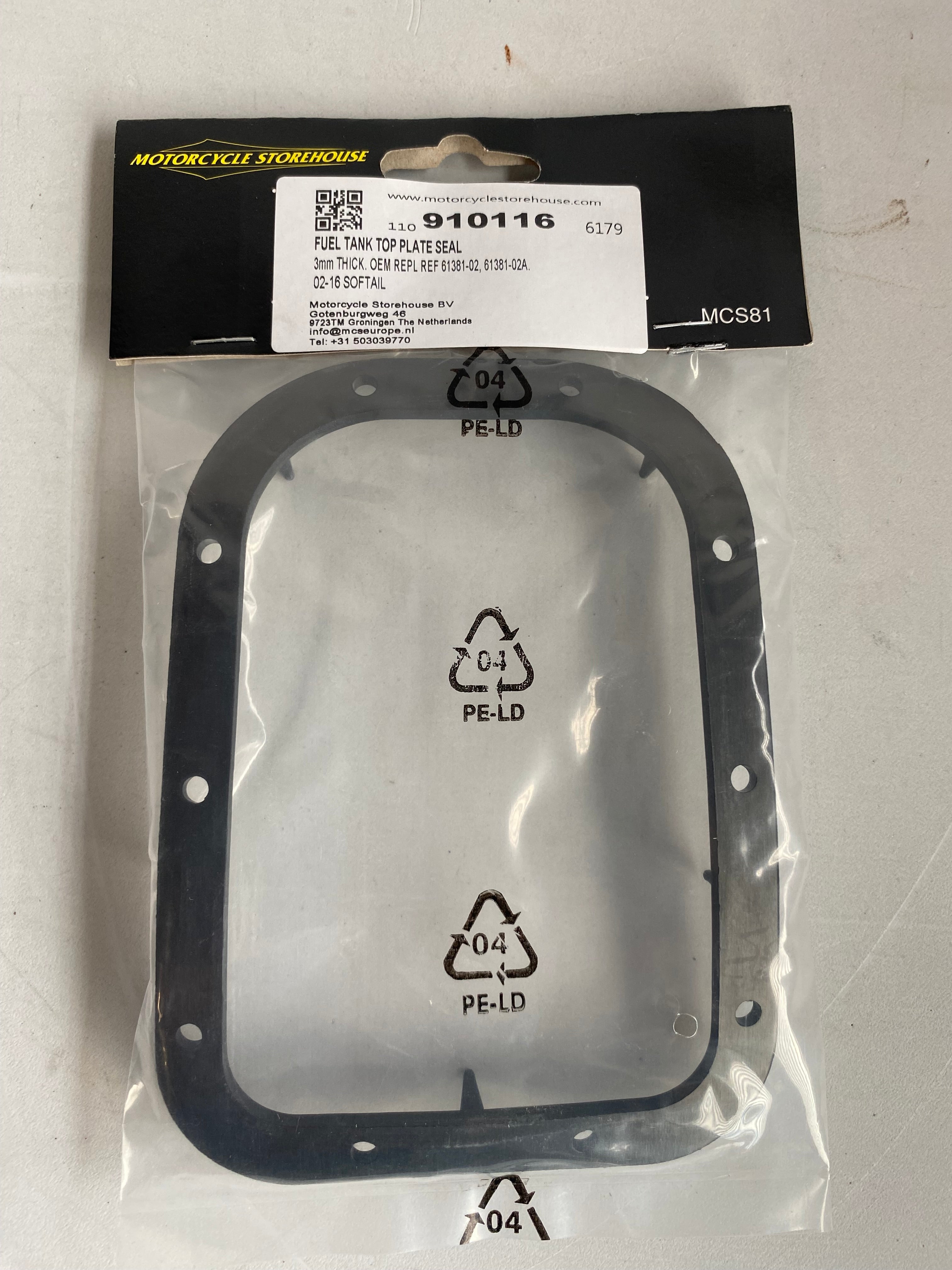 Joint de trappe réservoir carburant Softail Harley Davidson REF MCS 910116
