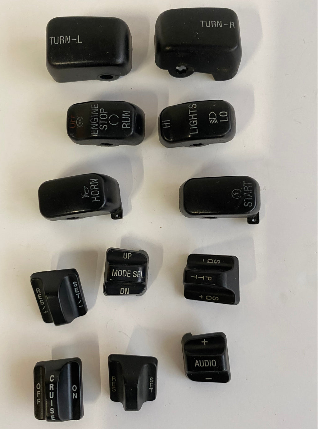 Harley Davidson Touring Electra Glide Black Switches Set