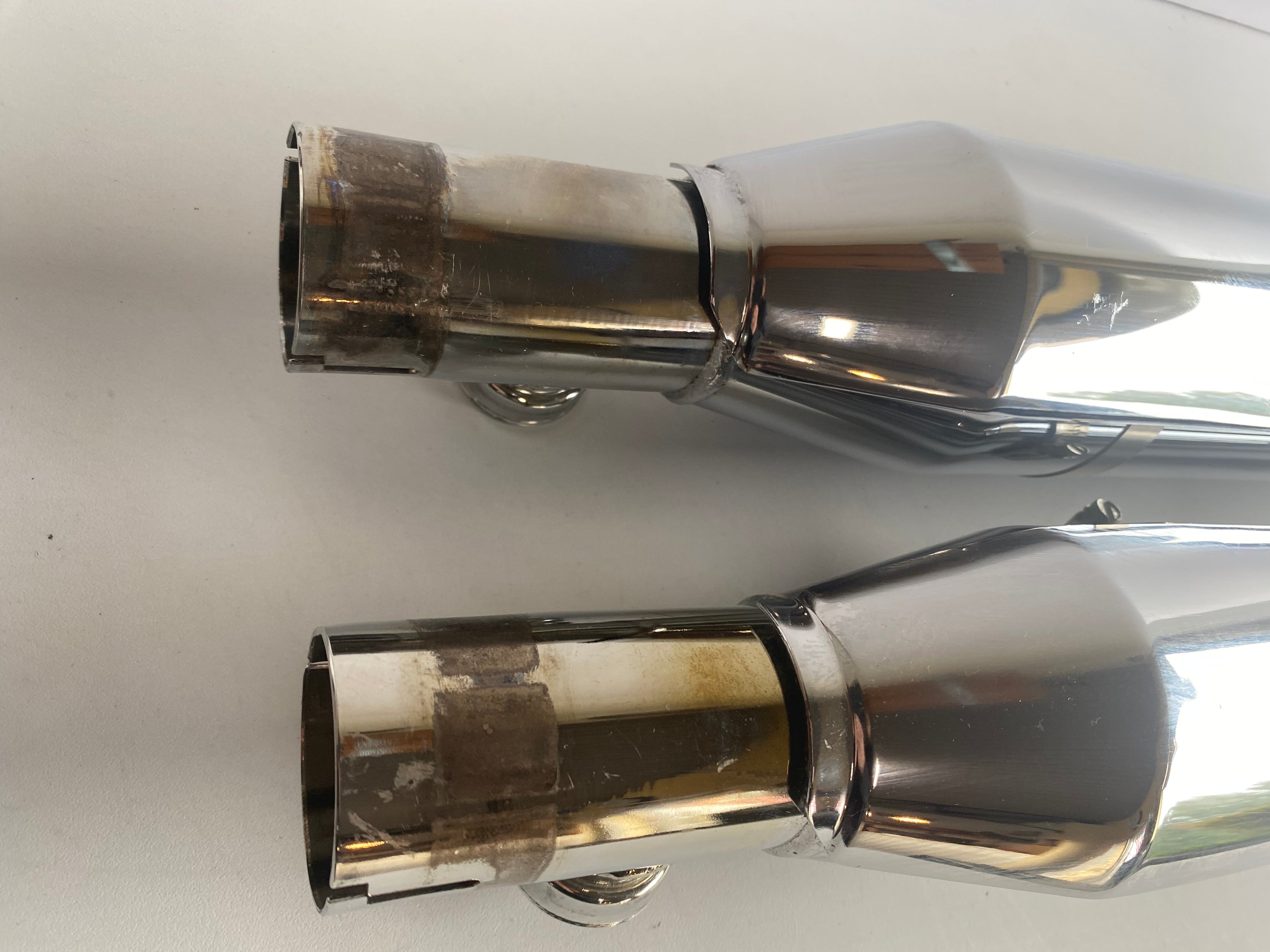 Jeu de silencieux chromé Softail Harley Davidson REF OEM 65682-04