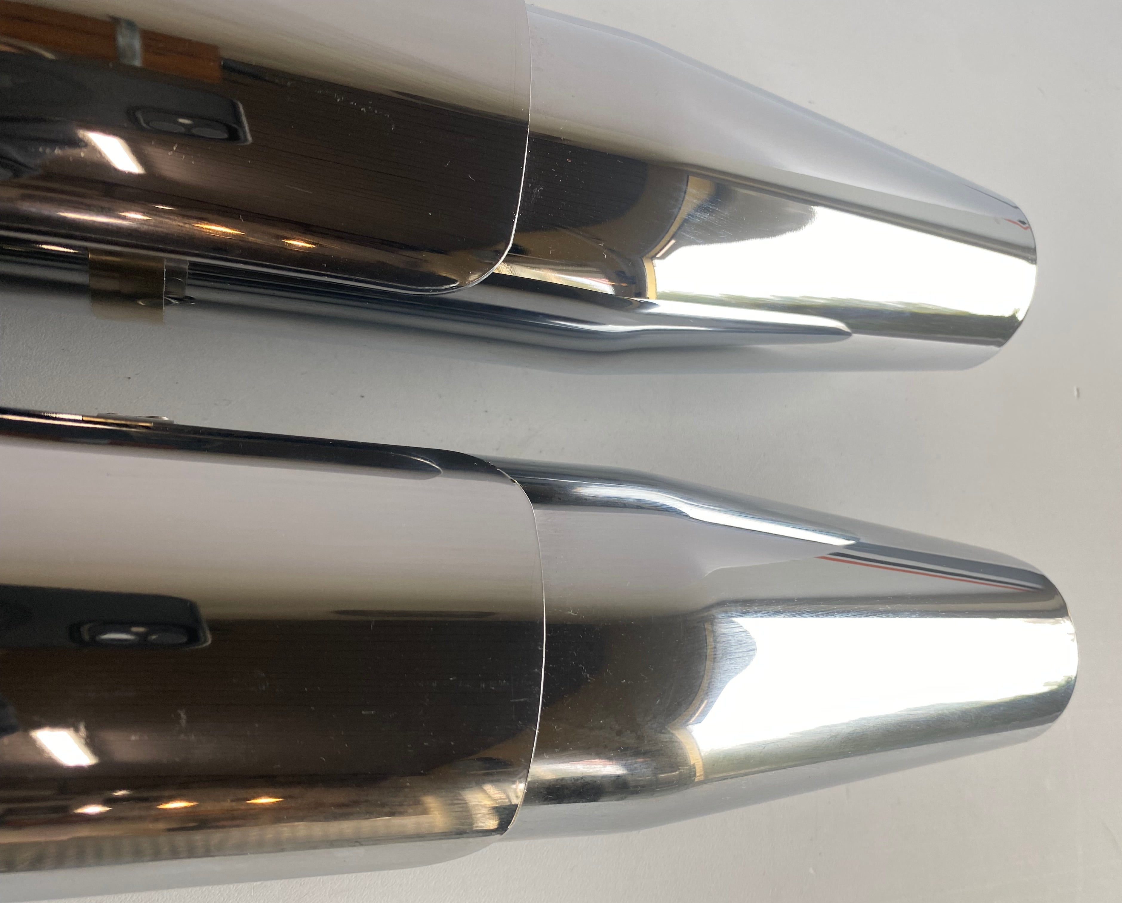 Jeu de silencieux chromé Softail Harley Davidson REF OEM 65682-04