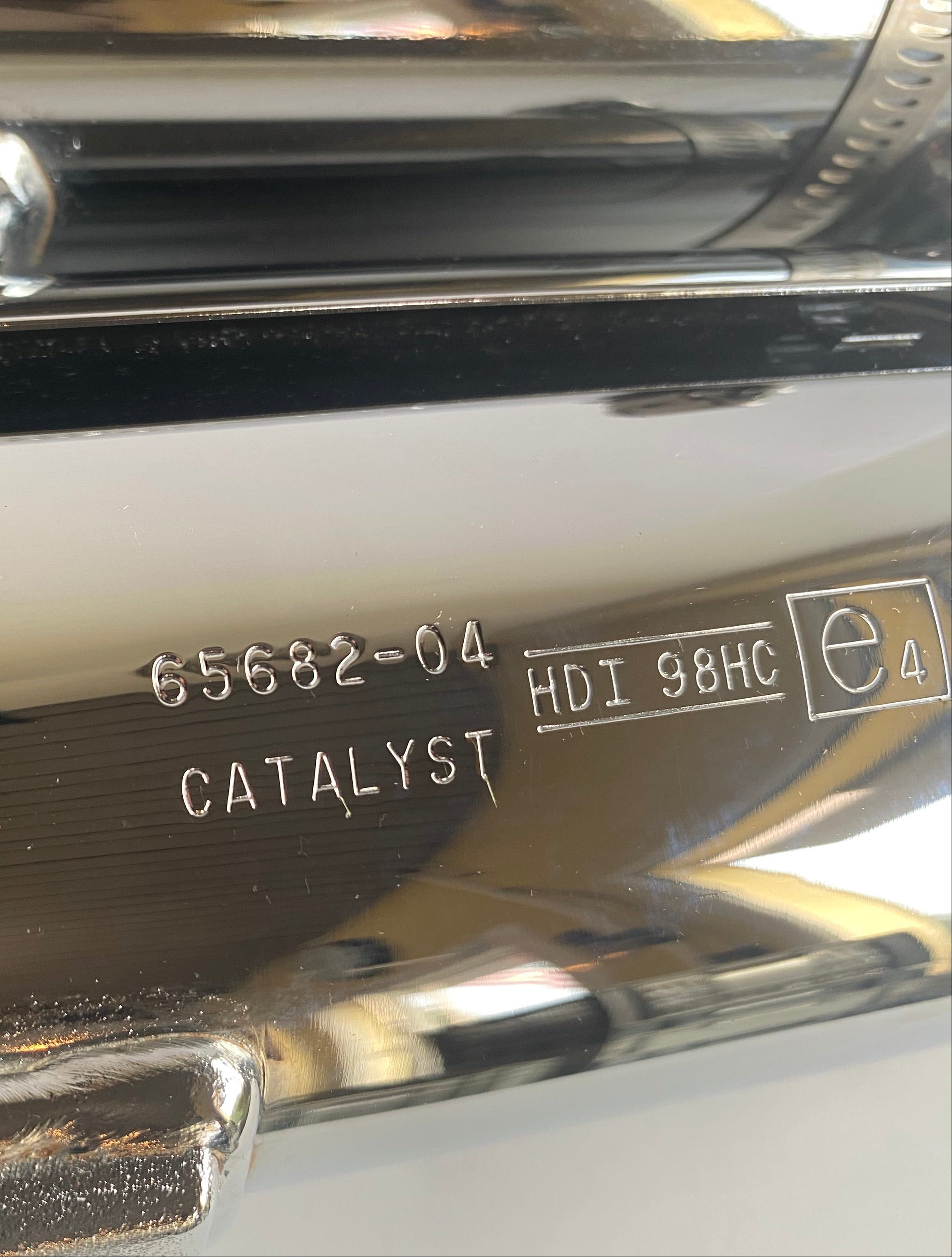 Jeu de silencieux chromé Softail Harley Davidson REF OEM 65682-04