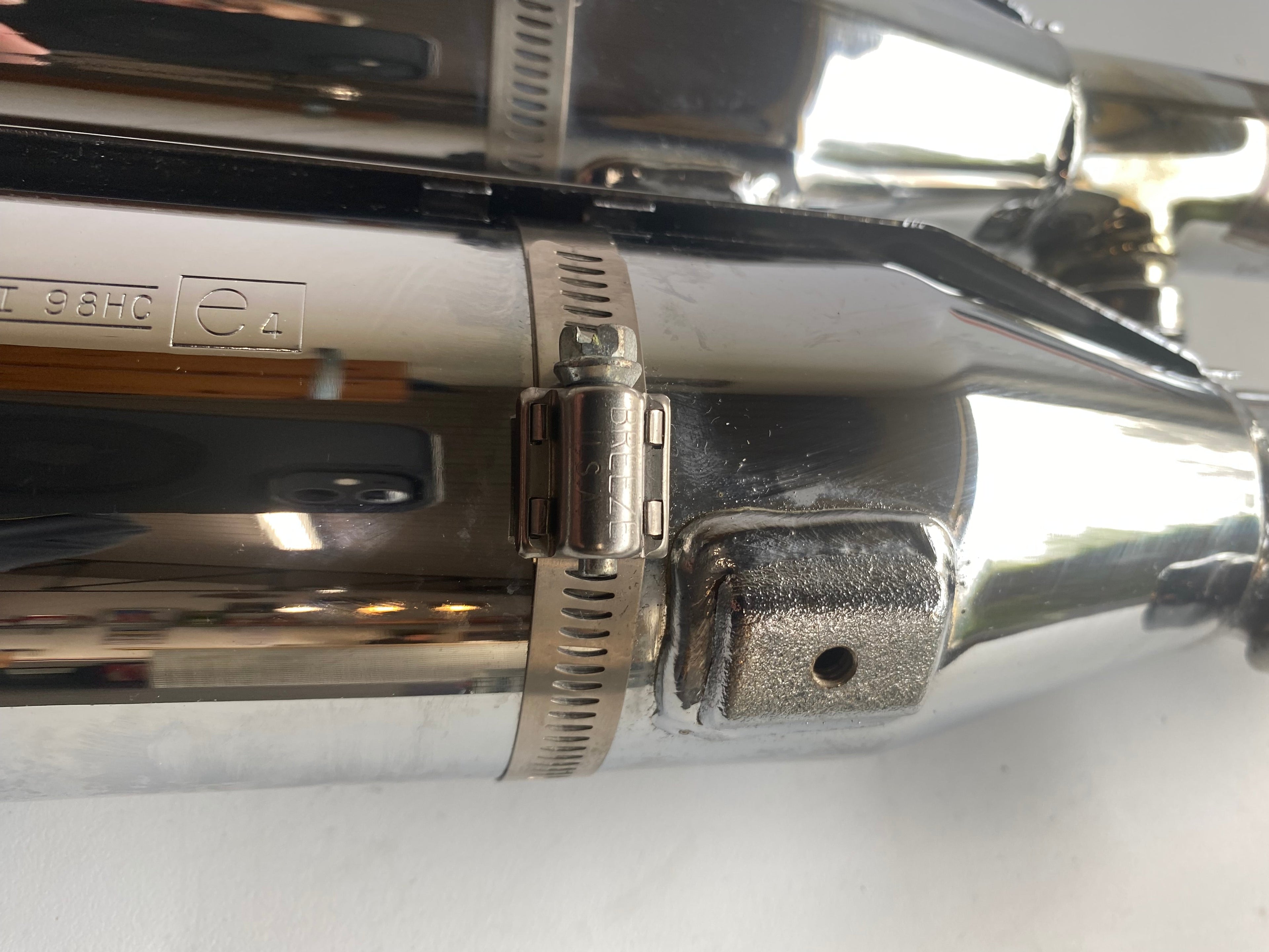 Jeu de silencieux chromé Softail Harley Davidson REF OEM 65682-04