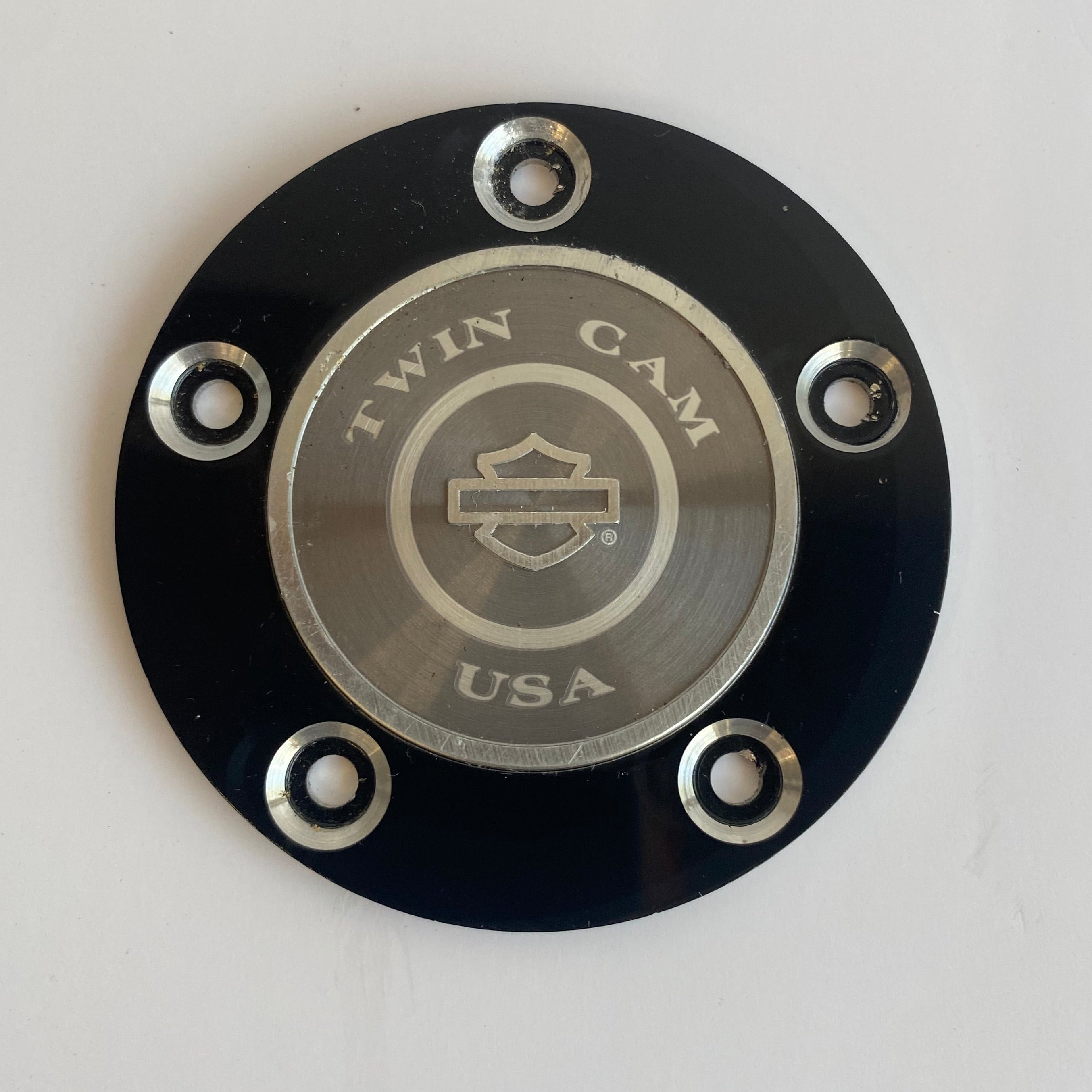 Timer cover Twin Cam noir Harley Davidson REF OEM 32727-00