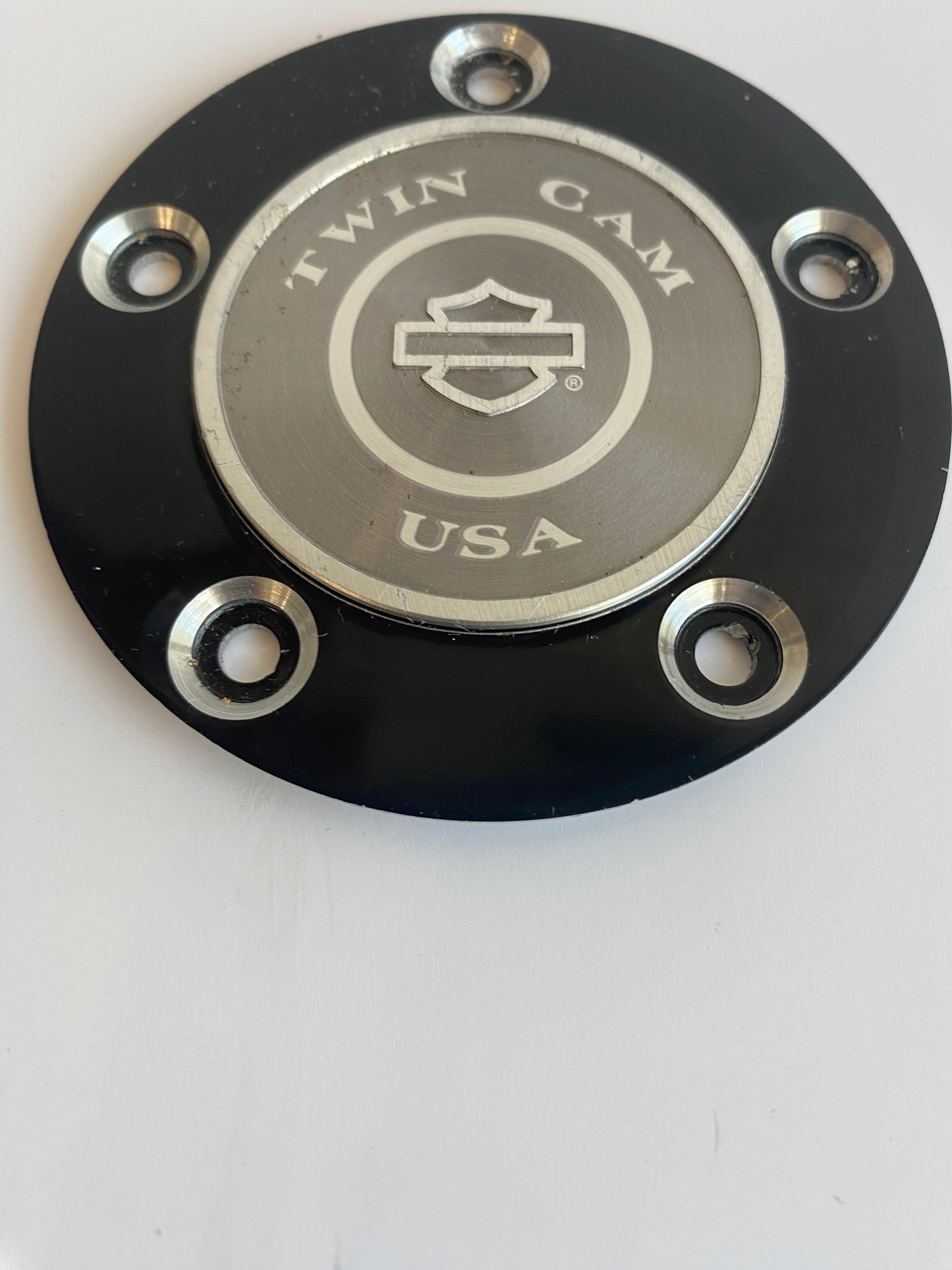 Timer cover Twin Cam noir Harley Davidson REF OEM 32727-00