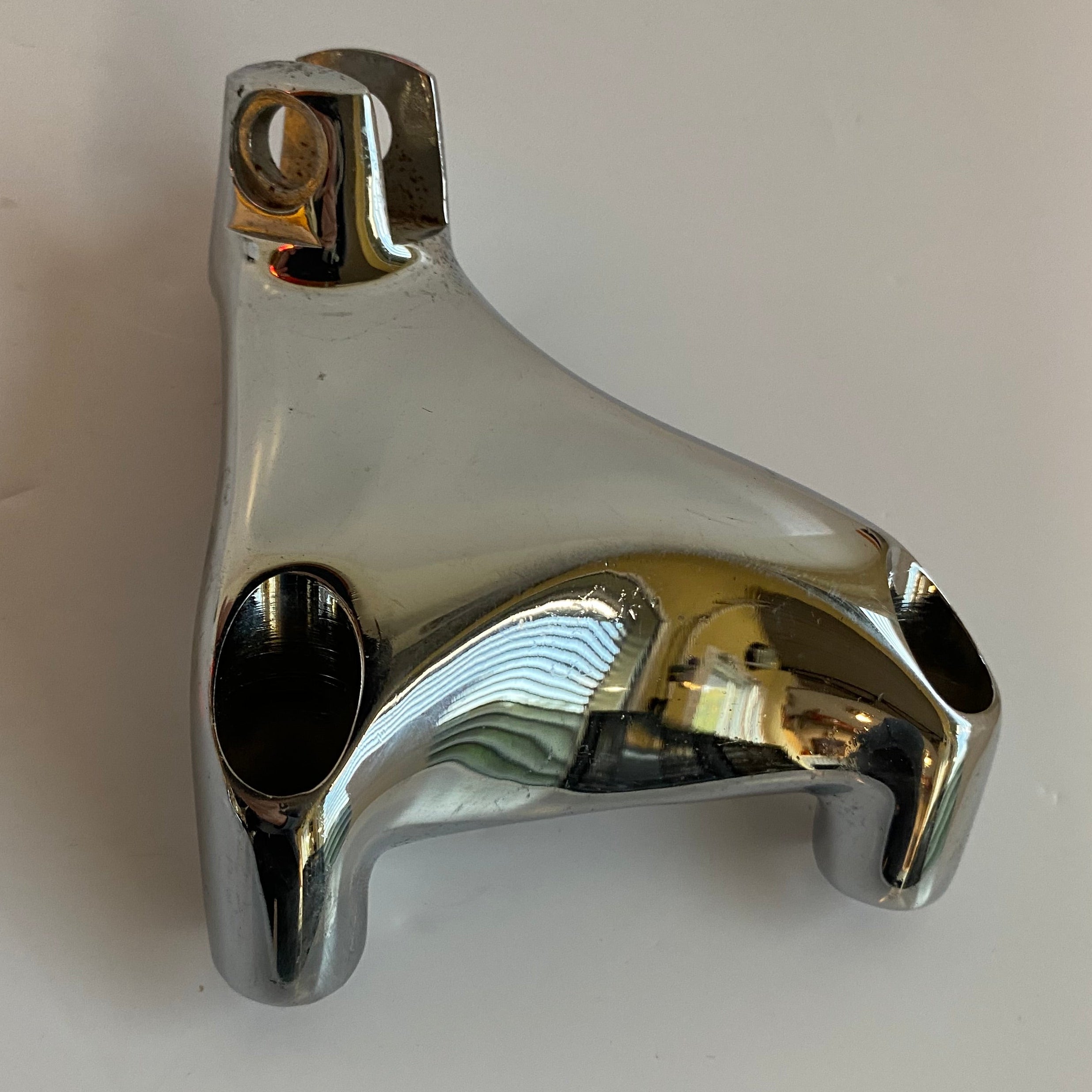 Jeu de supports chromé cales pieds passager Sportster Harley Davidson REF 49322-04