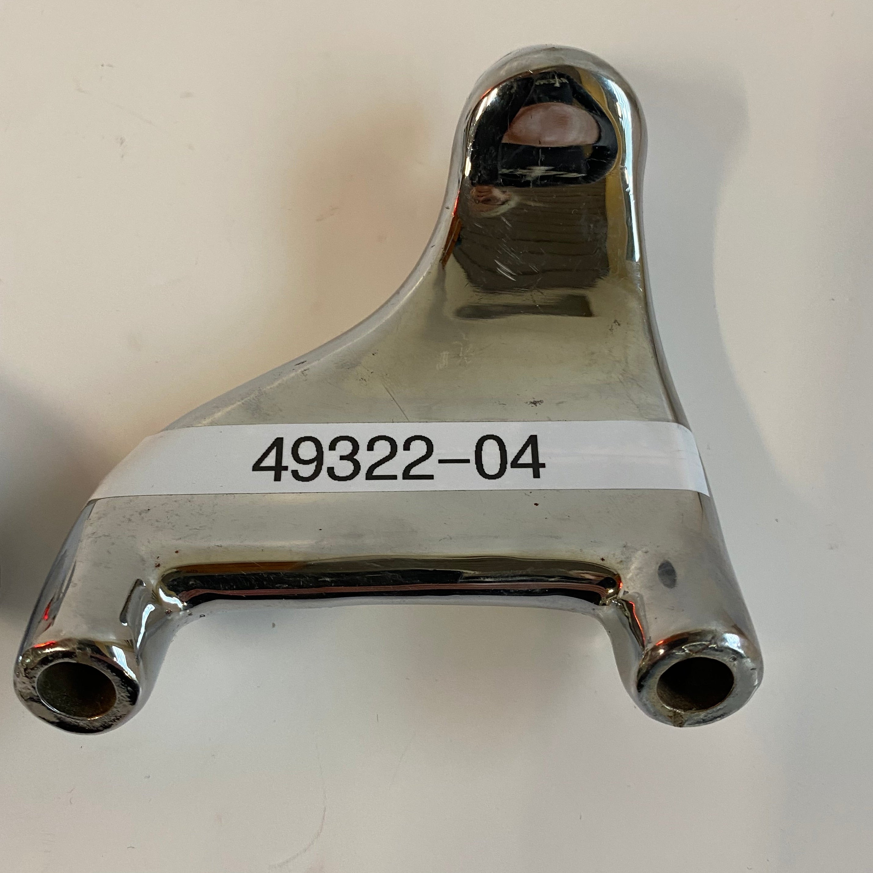 Jeu de supports chromé cales pieds passager Sportster Harley Davidson REF 49322-04