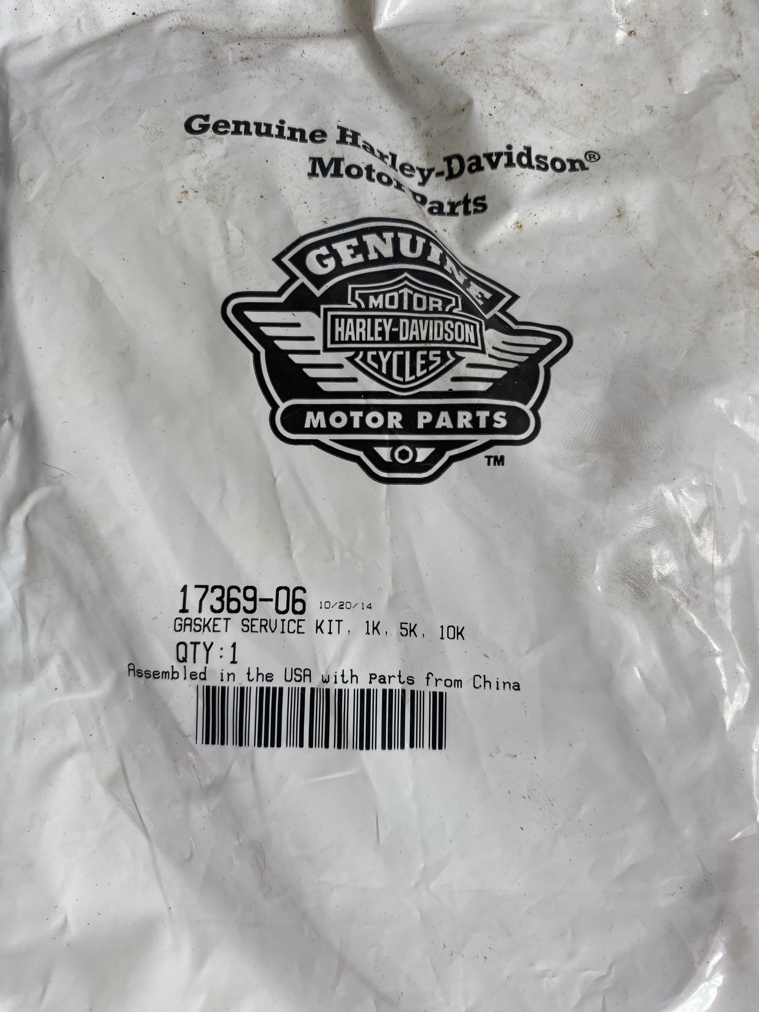 Joint de derby cover Harley Davidson original REF OEM 17369-06