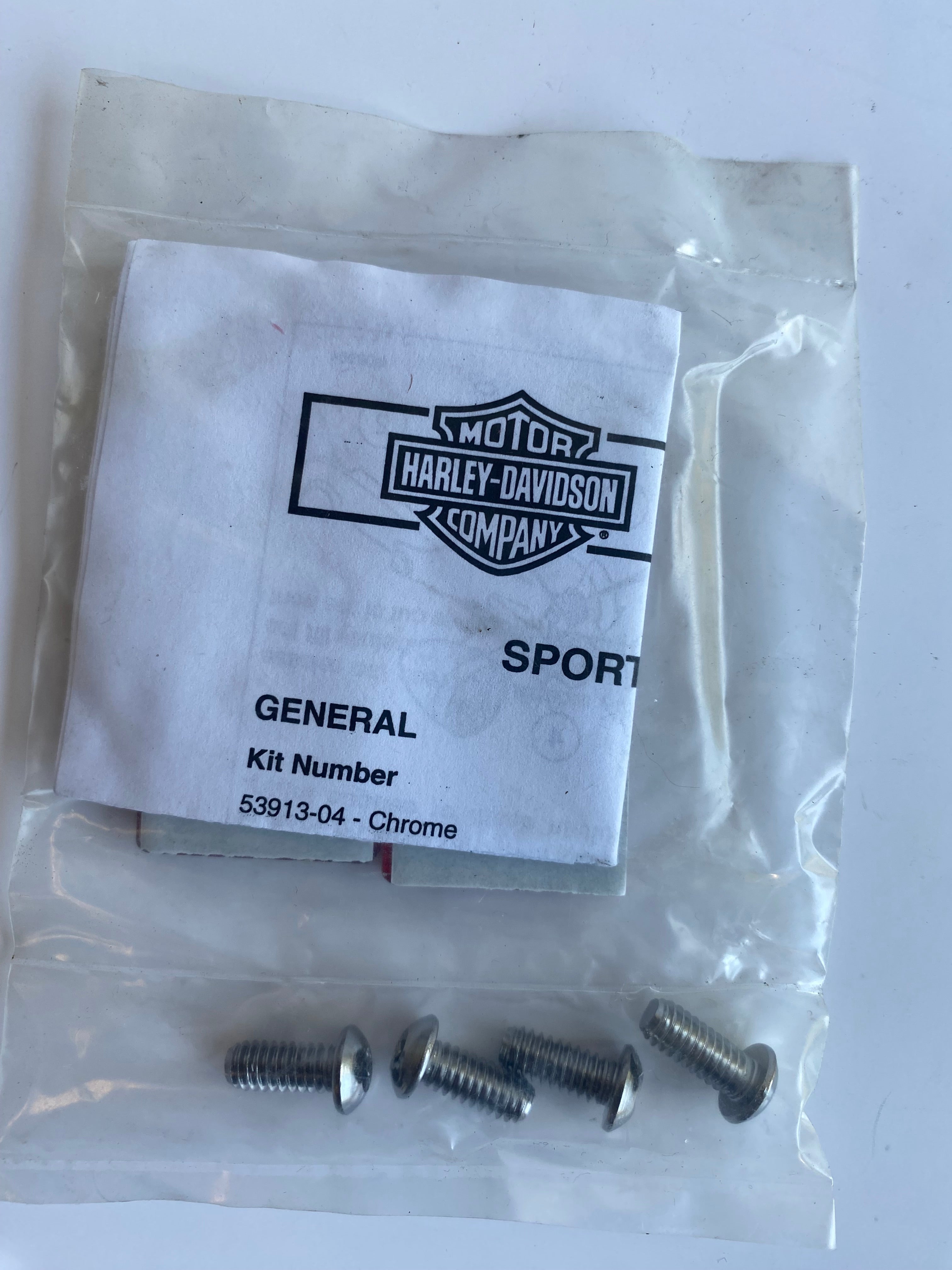 Kit de 4 vis Torx sissy bar 1/4-20 x 5/8" Harley Davidson REF OEM 94592-98