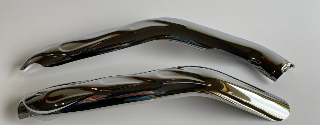 Harley Davidson Touring Flame Chrome Heat Shield Set REF 65540-04A