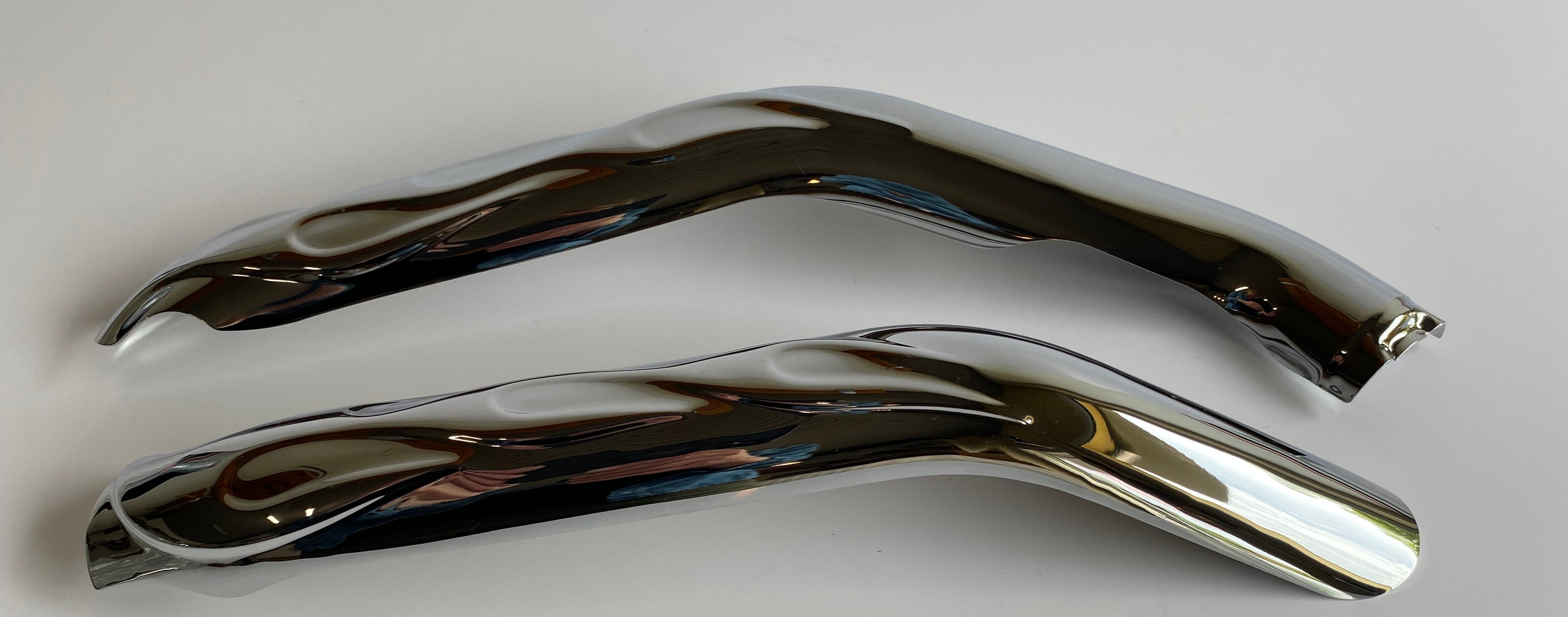 Harley Davidson Touring Flame Chrome Heat Shield Set REF 65540-04A