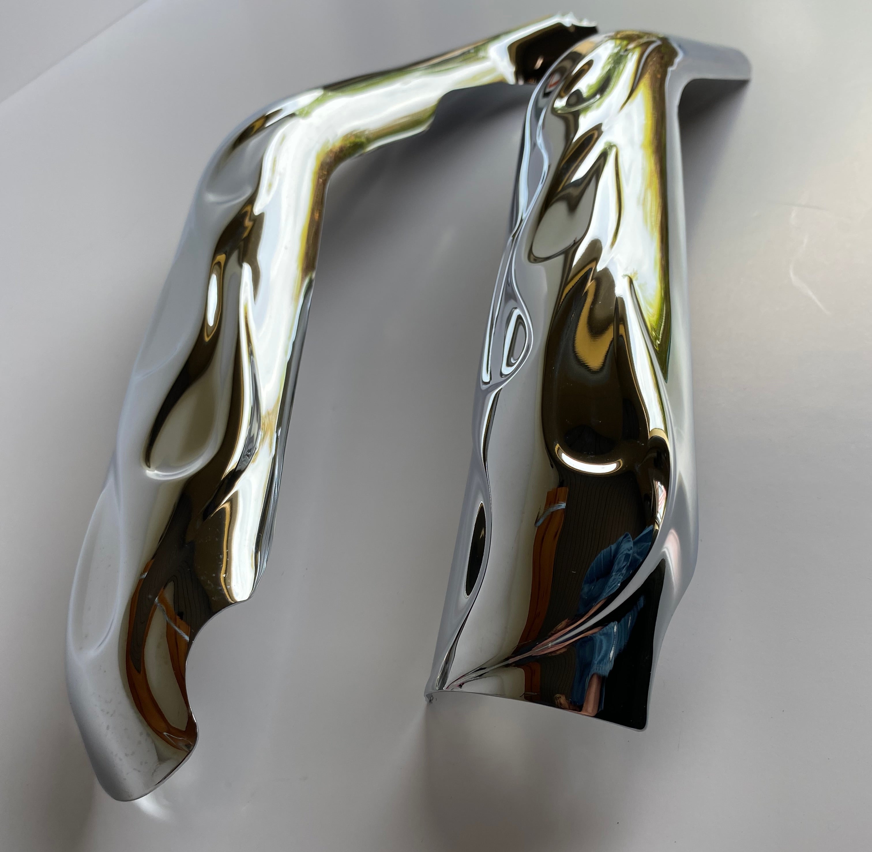 Harley Davidson Touring Flame Chrome Heat Shield Set REF 65540-04A