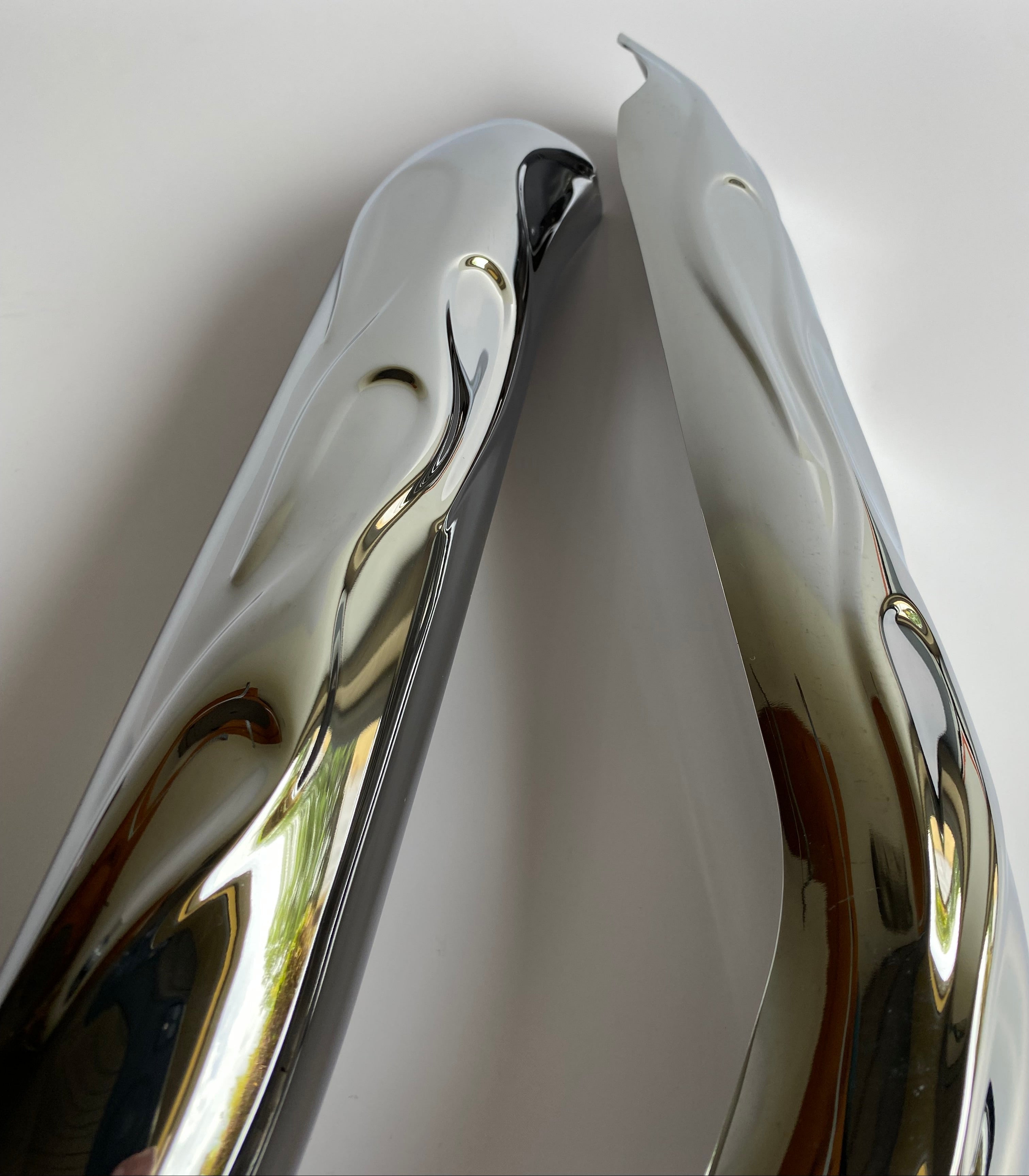 Harley Davidson Touring Flame Chrome Heat Shield Set REF 65540-04A