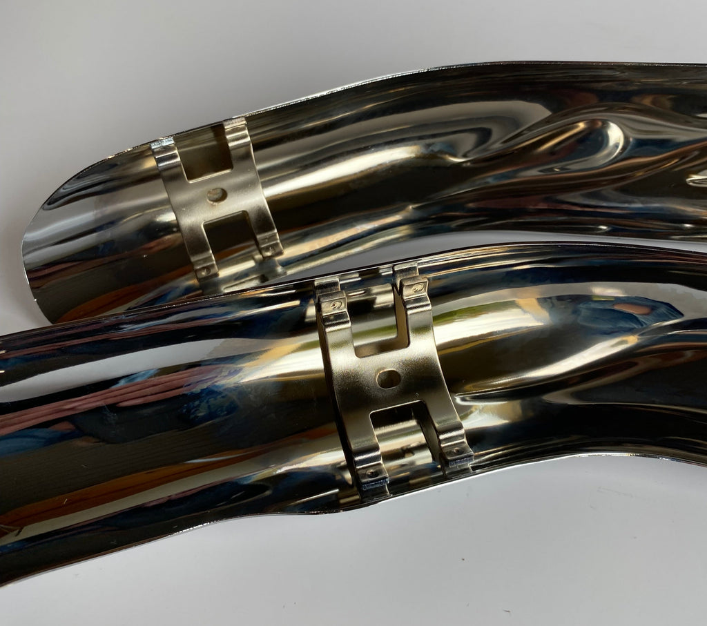 Harley Davidson Touring Flame Chrome Heat Shield Set REF 65540-04A