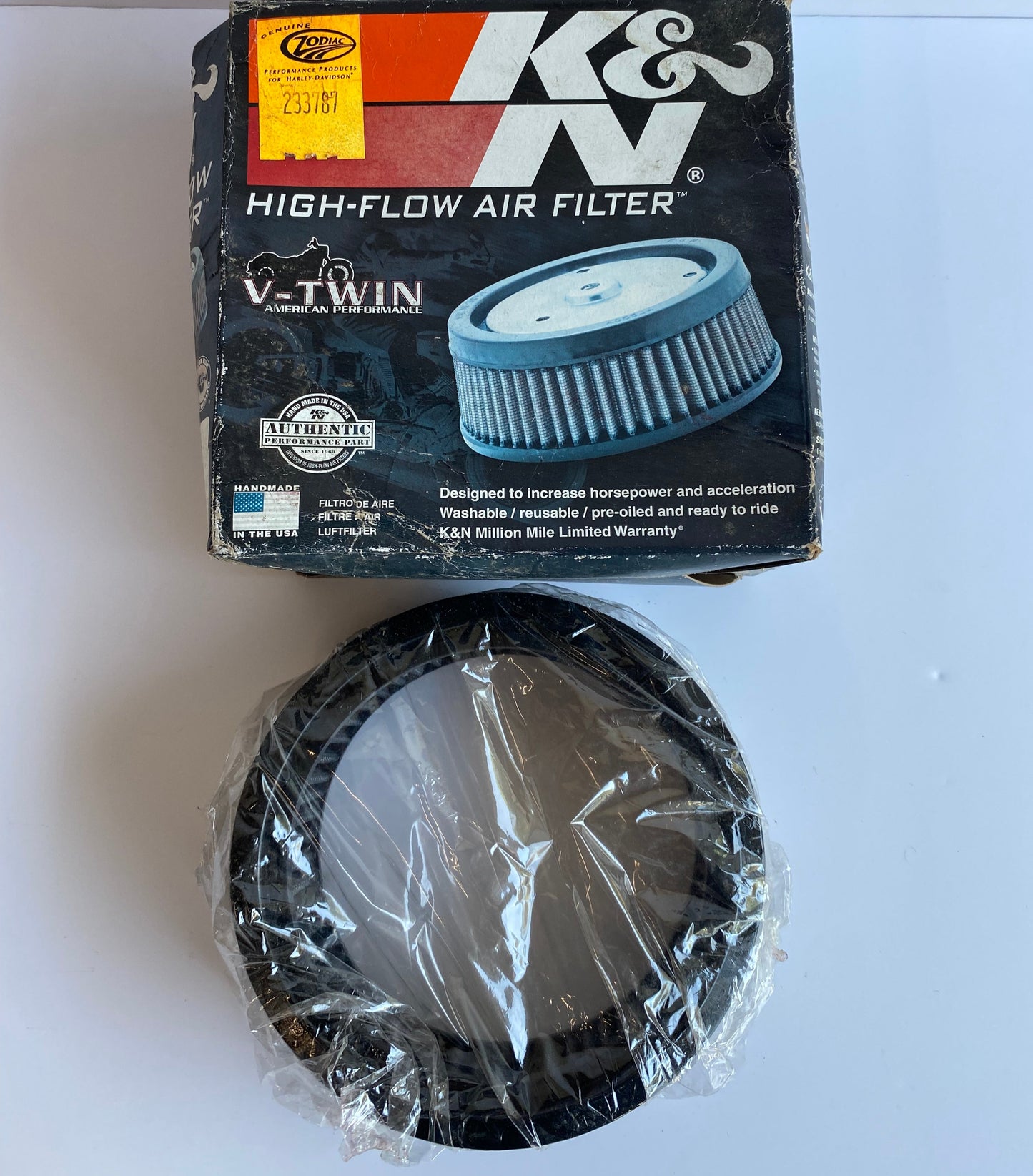 Filtre à air K&N S&S teardrop Harley Davidson REF OEM 29282-89T