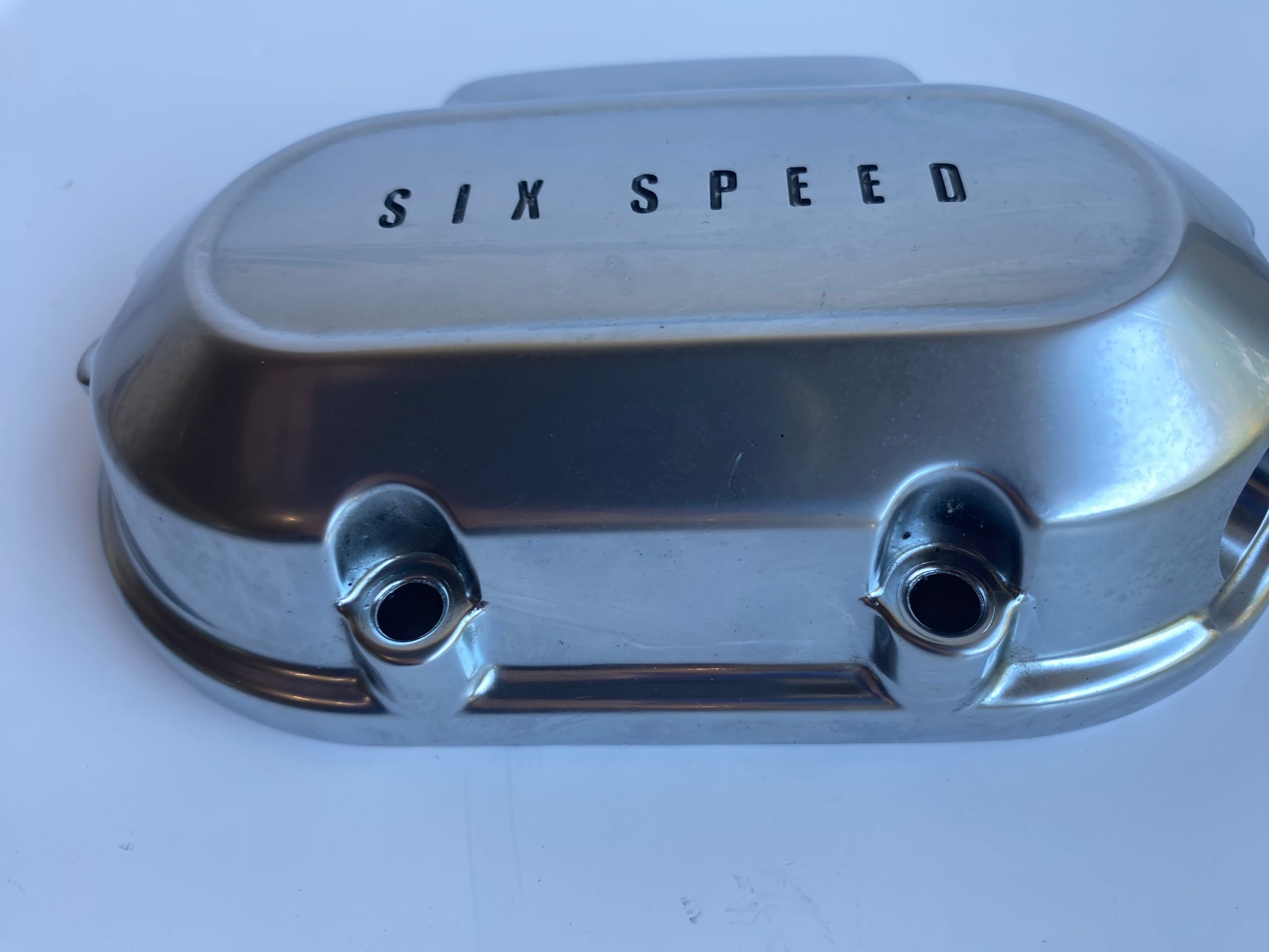 Schaltdeckel satiniert chrom Softail Fat Boy Special Harley Davidson REF OEM 37186-10