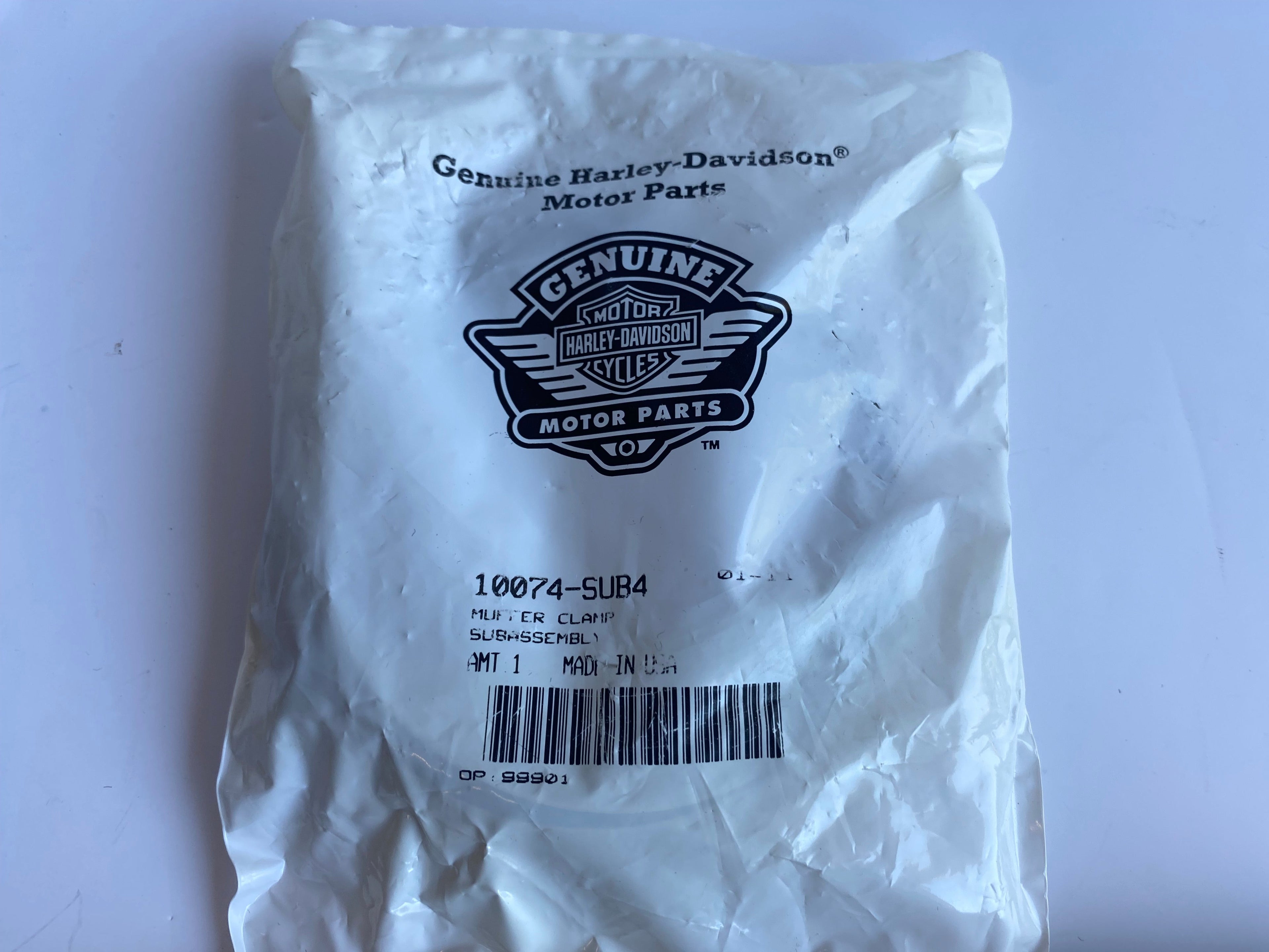 Jeu de 2 pare chaleur silencieux chrome satin Softail Harley Davidson REF OEM 66901-10